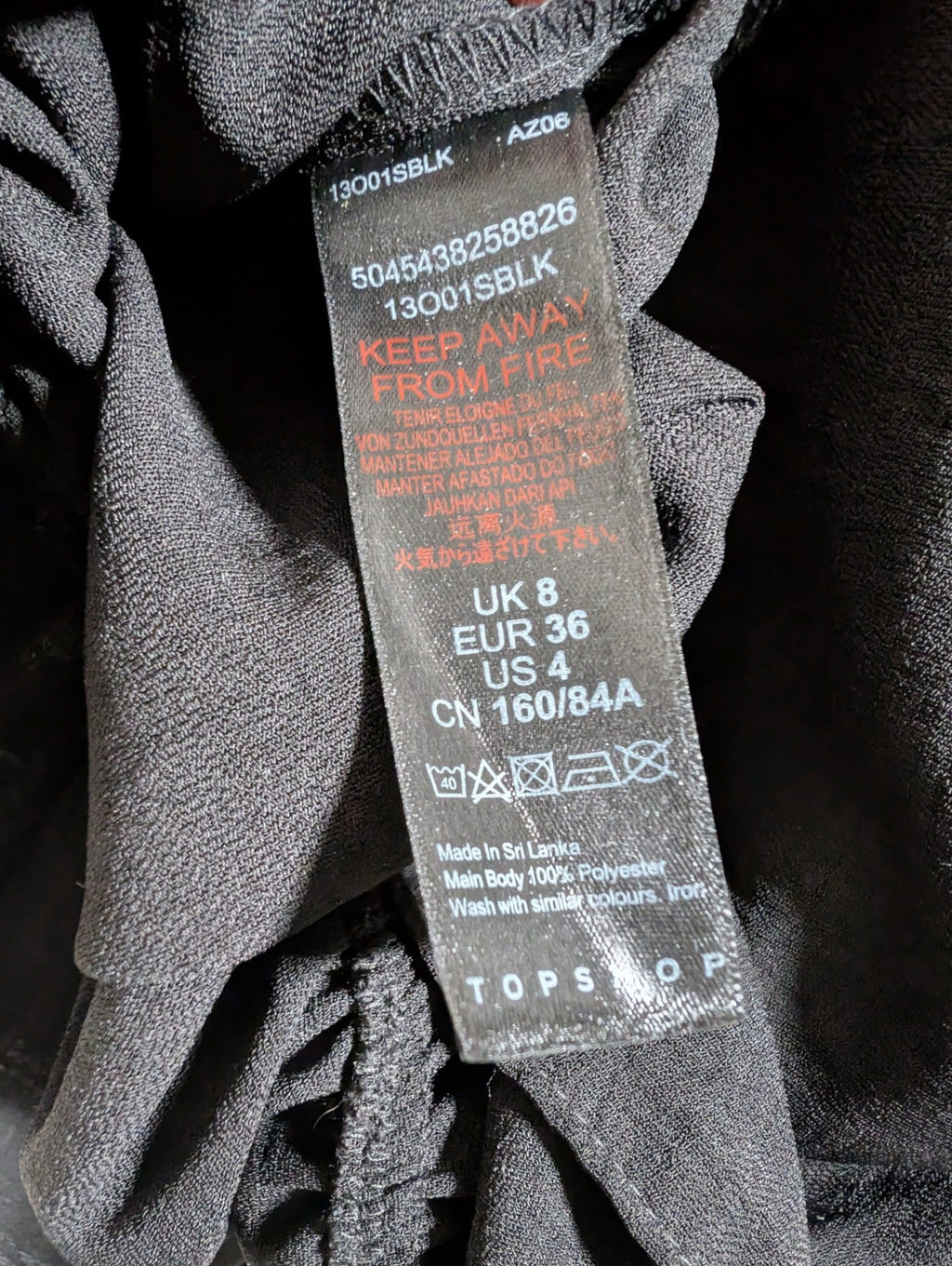 Topshop black blouse - 4