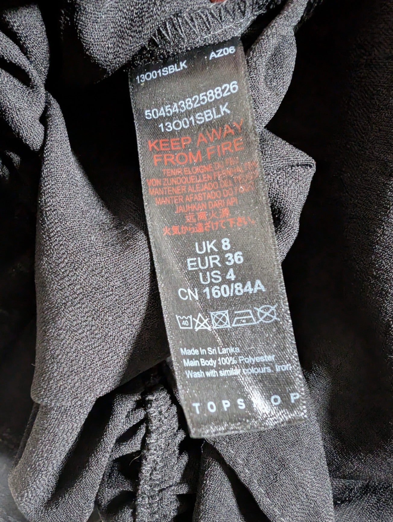 Topshop black blouse - 4