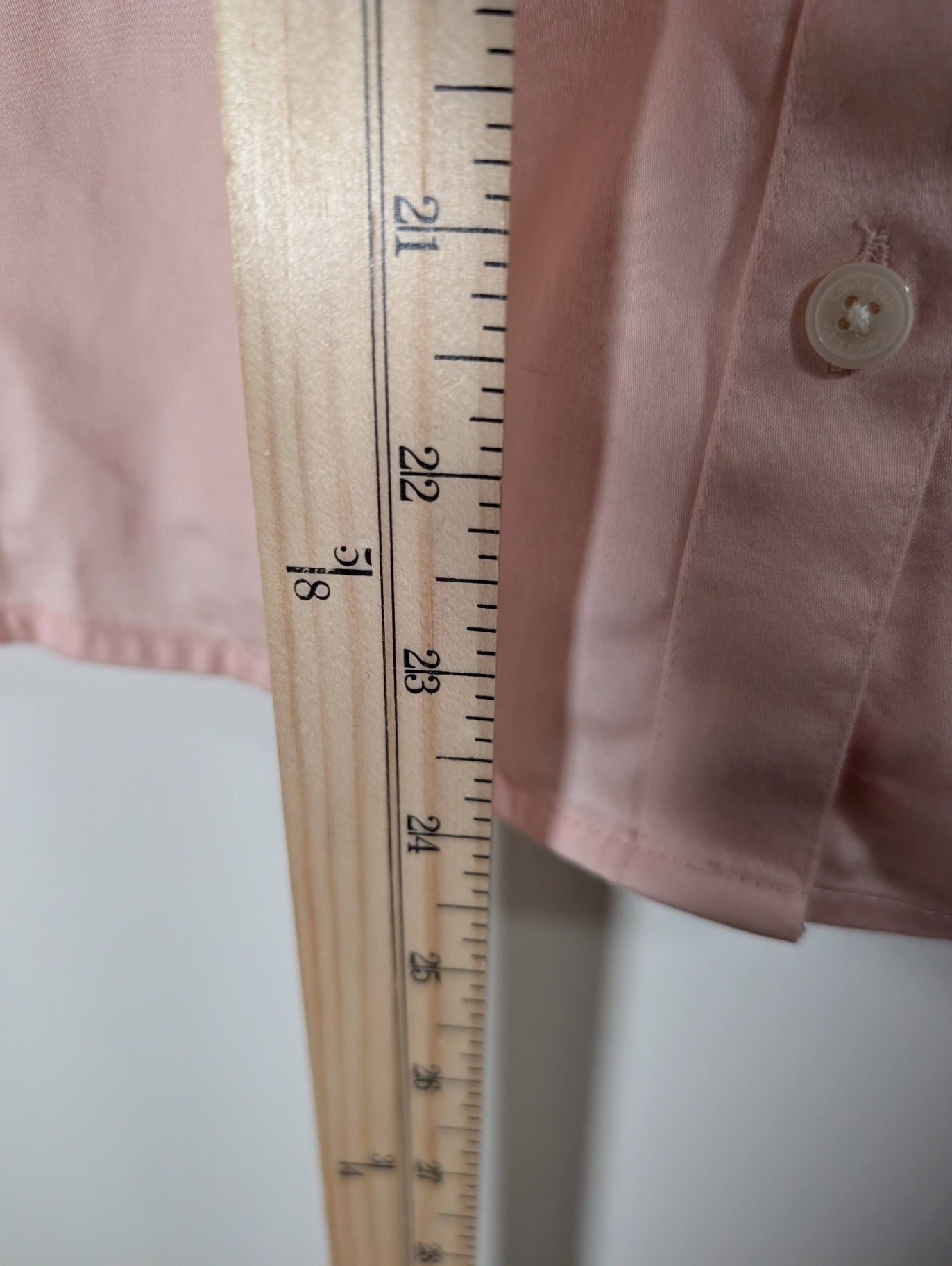 Calvin Klein peach button up - Small