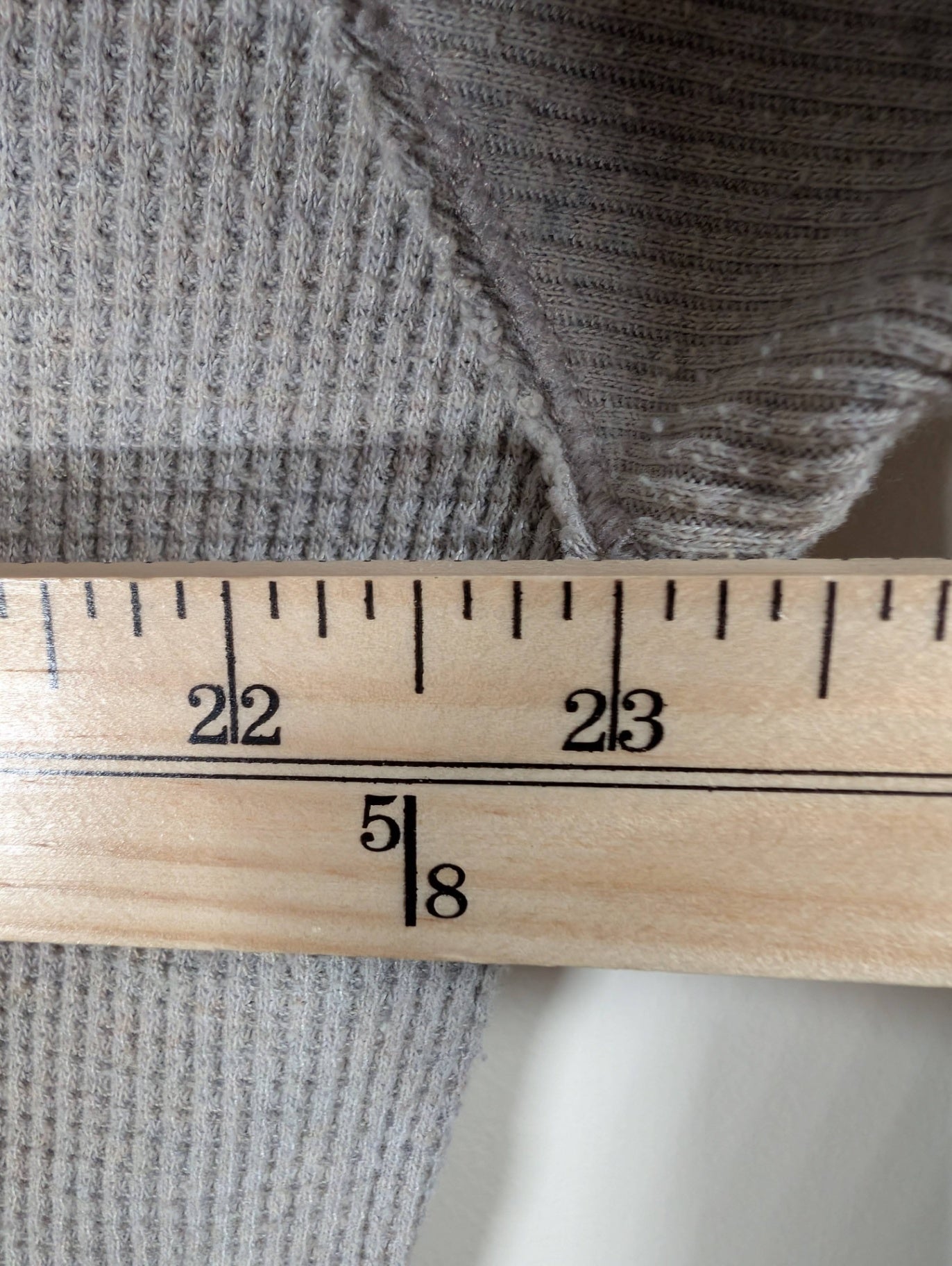 Golden by TNA grey waffle long-sleeve - Medium (staining)