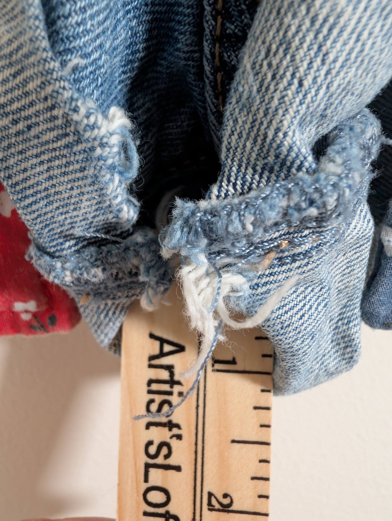 Garage distressed denim shorts - SZ 0