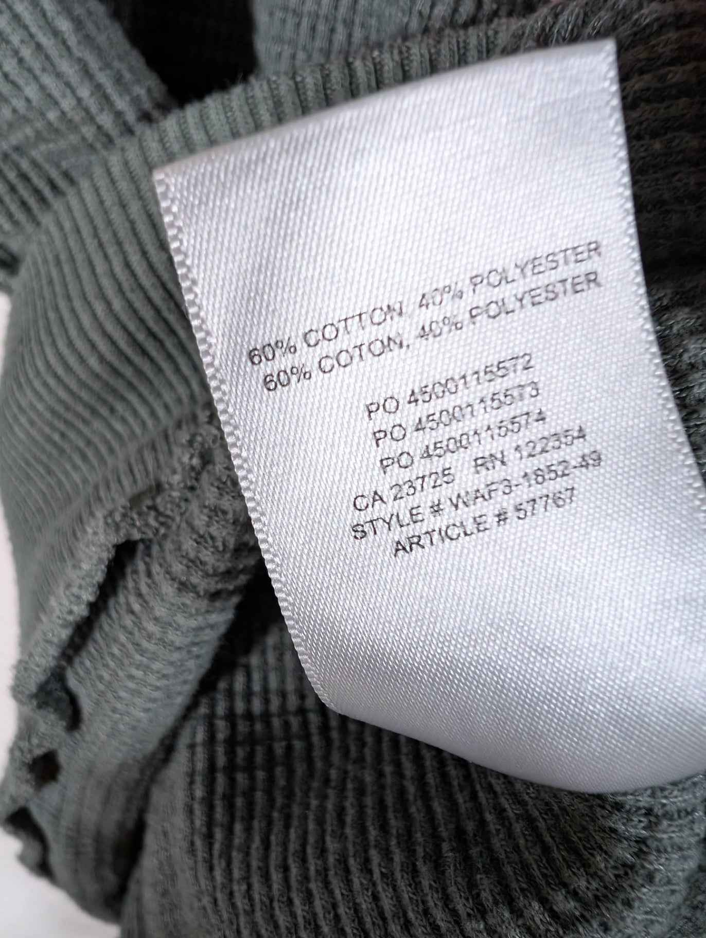 TNA waffle crewneck - appears Medium