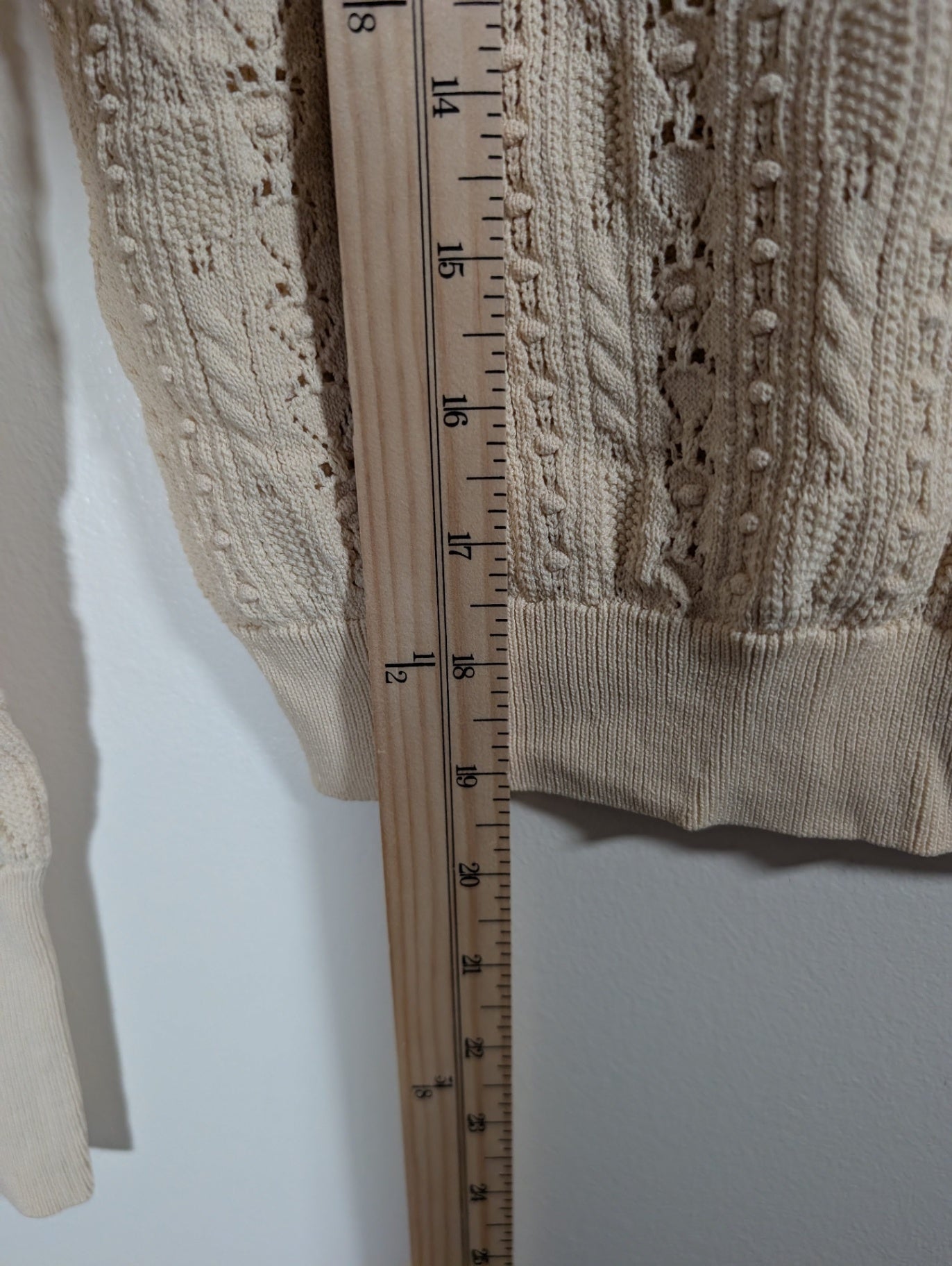 ZARA crochet-style sweater - Small
