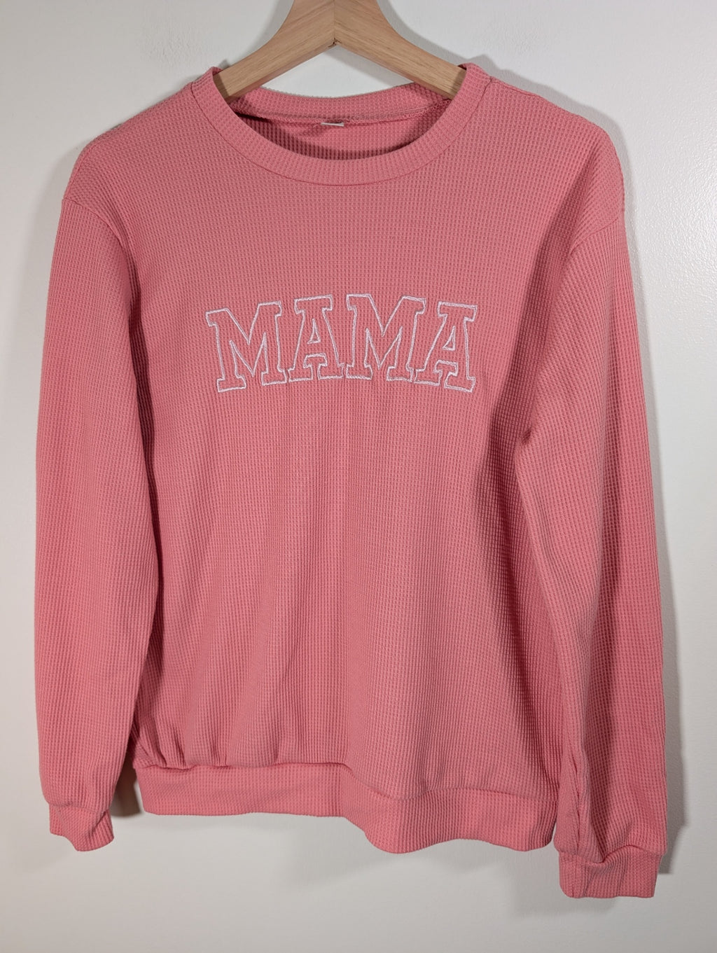 "Mama" waffle crewneck - Small