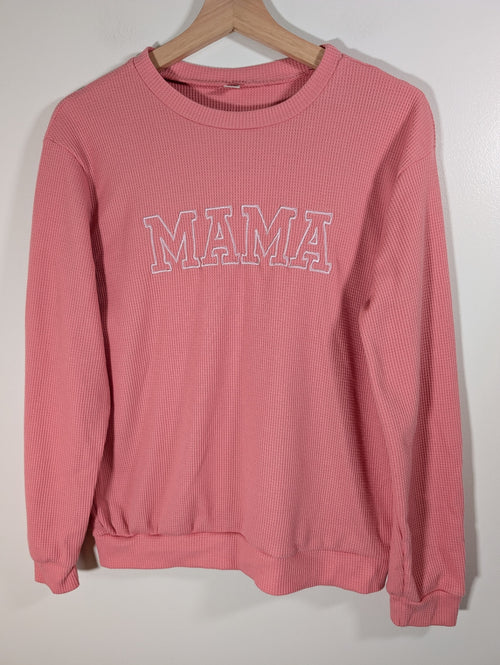"Mama" waffle crewneck - Small