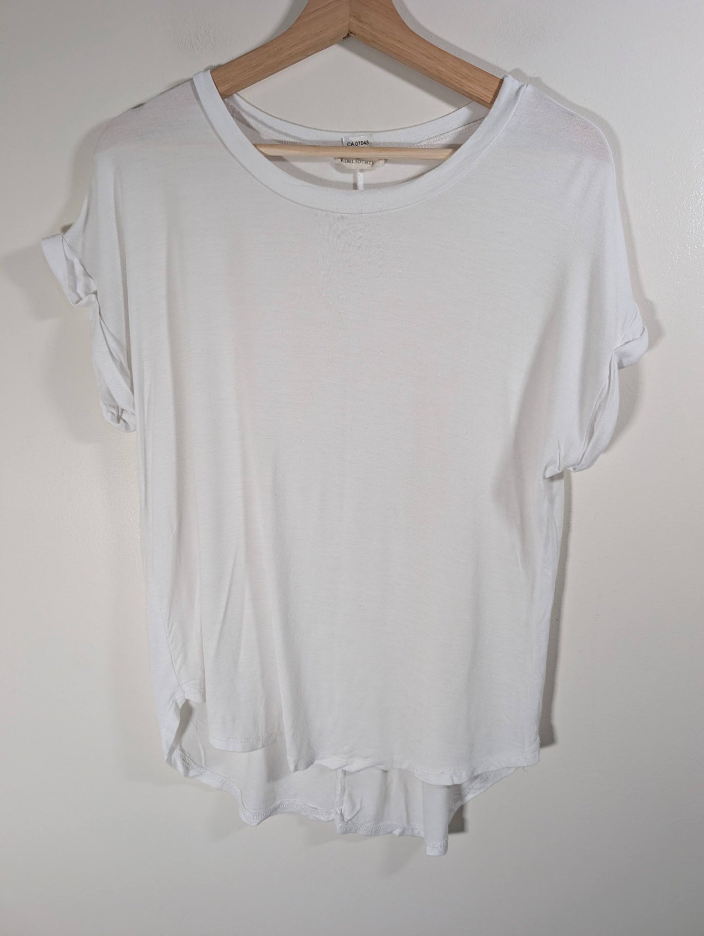 Rebel Society white t-shirt - Medium