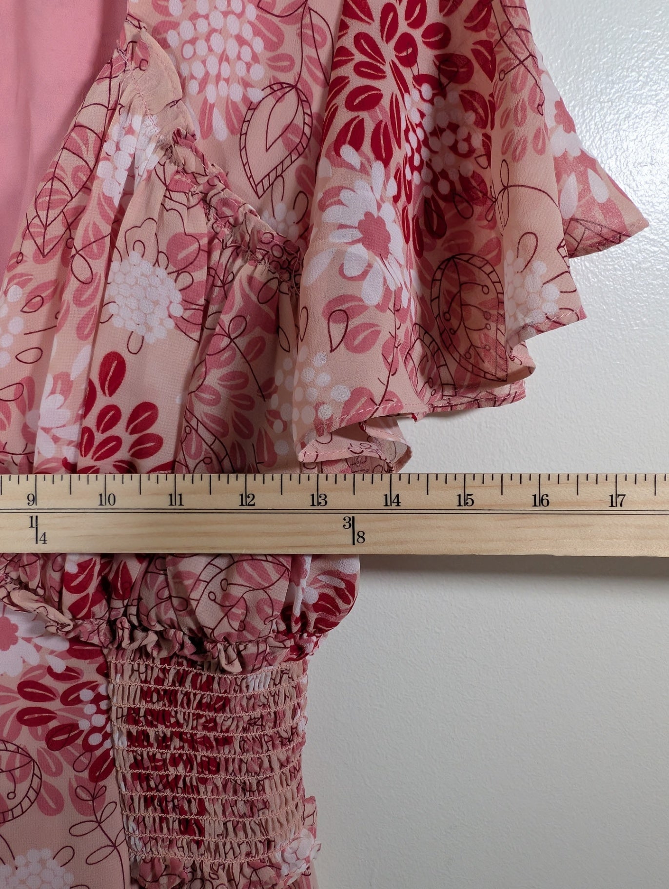 Max Studio pink floral dress - Small