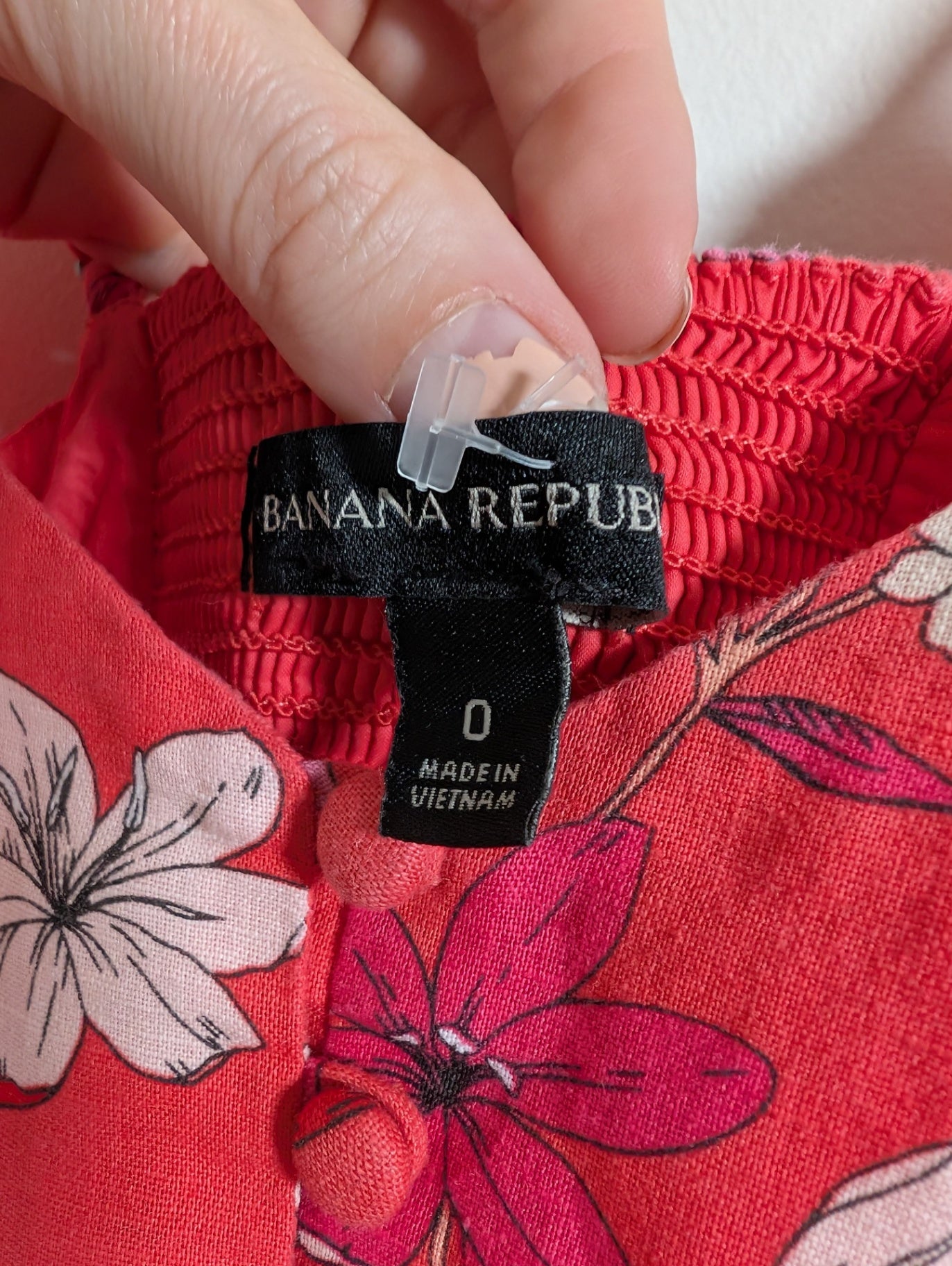 Banana Republic pink floral jumpsuit - sz 0