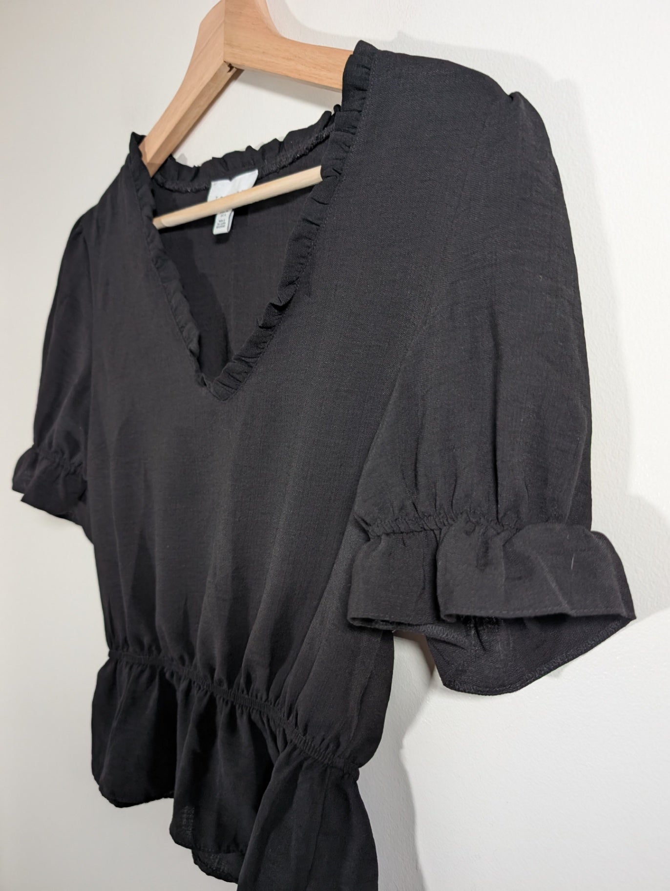 Topshop black blouse - 4