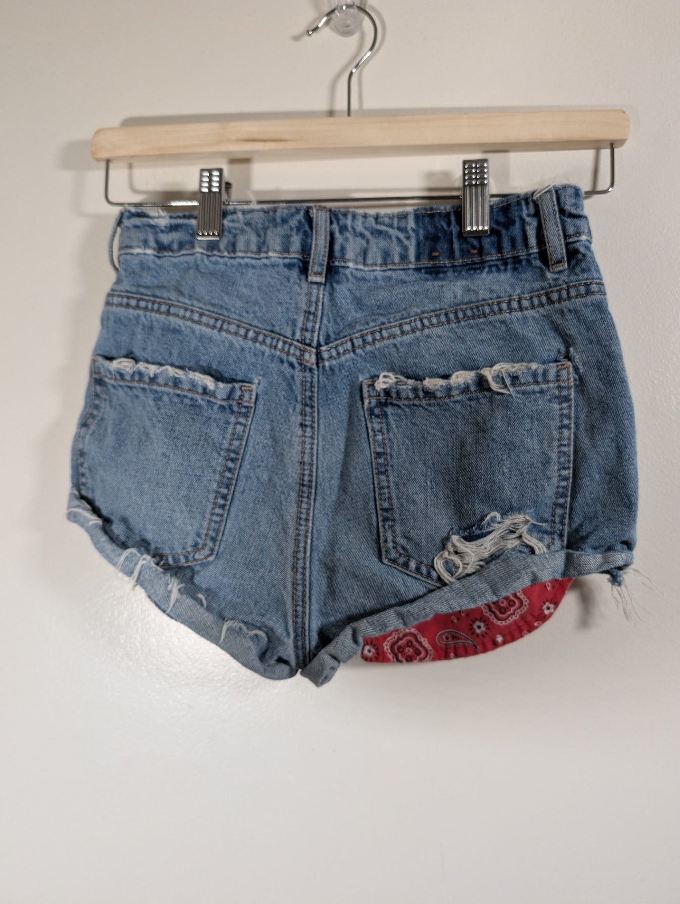 Garage distressed denim shorts - SZ 0