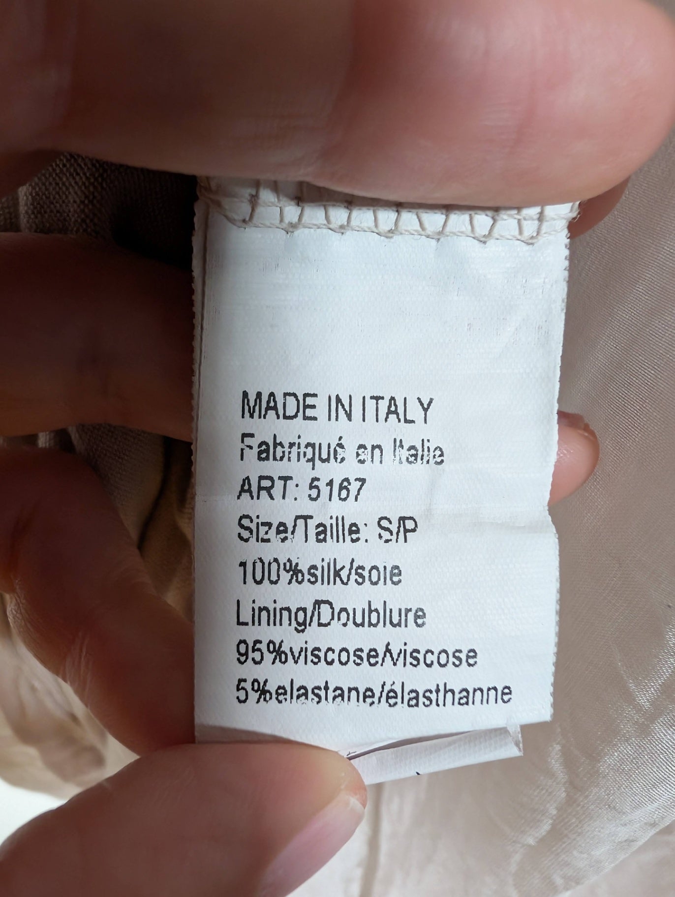 Elena Baldi silk blouse - Small (minor flaw)