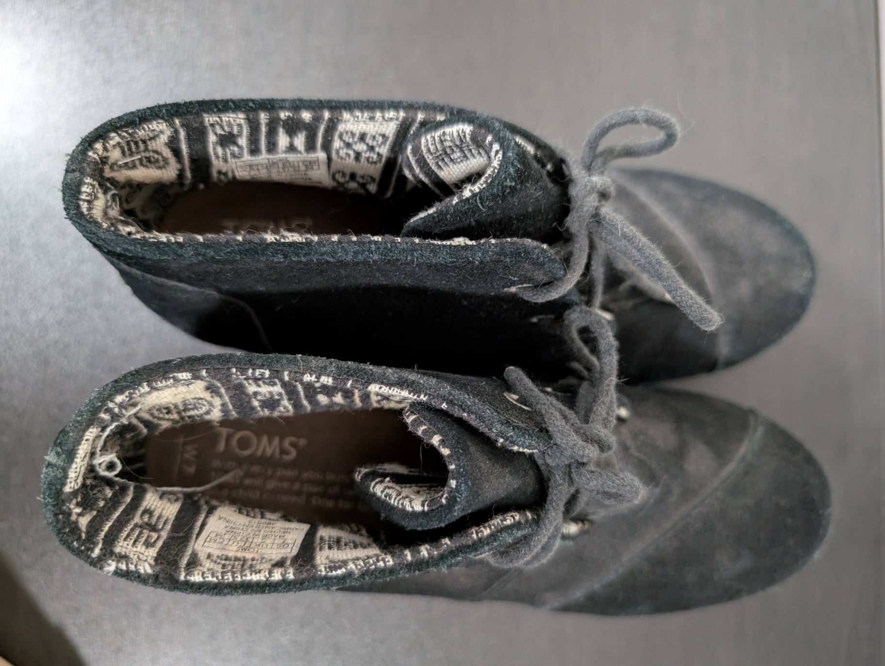 Toms wedge boot - SZ 7