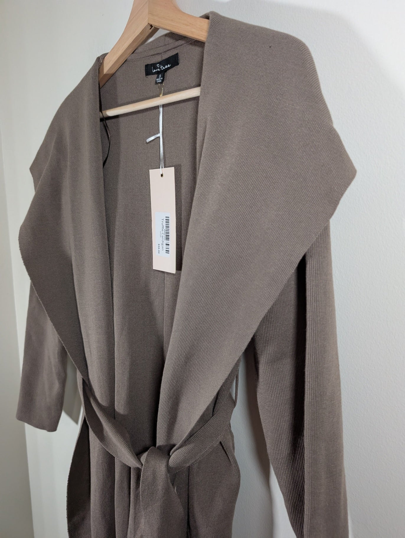 Love tree truffle cardigan - Small