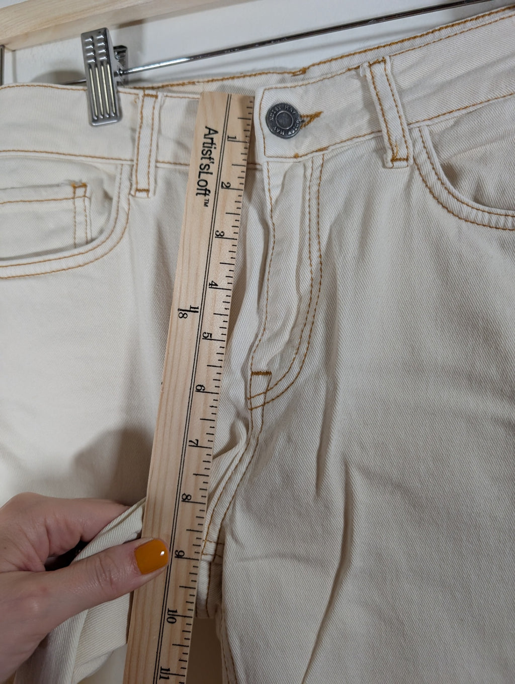 Noisy May off-white straight ankle jeans - SZ 26