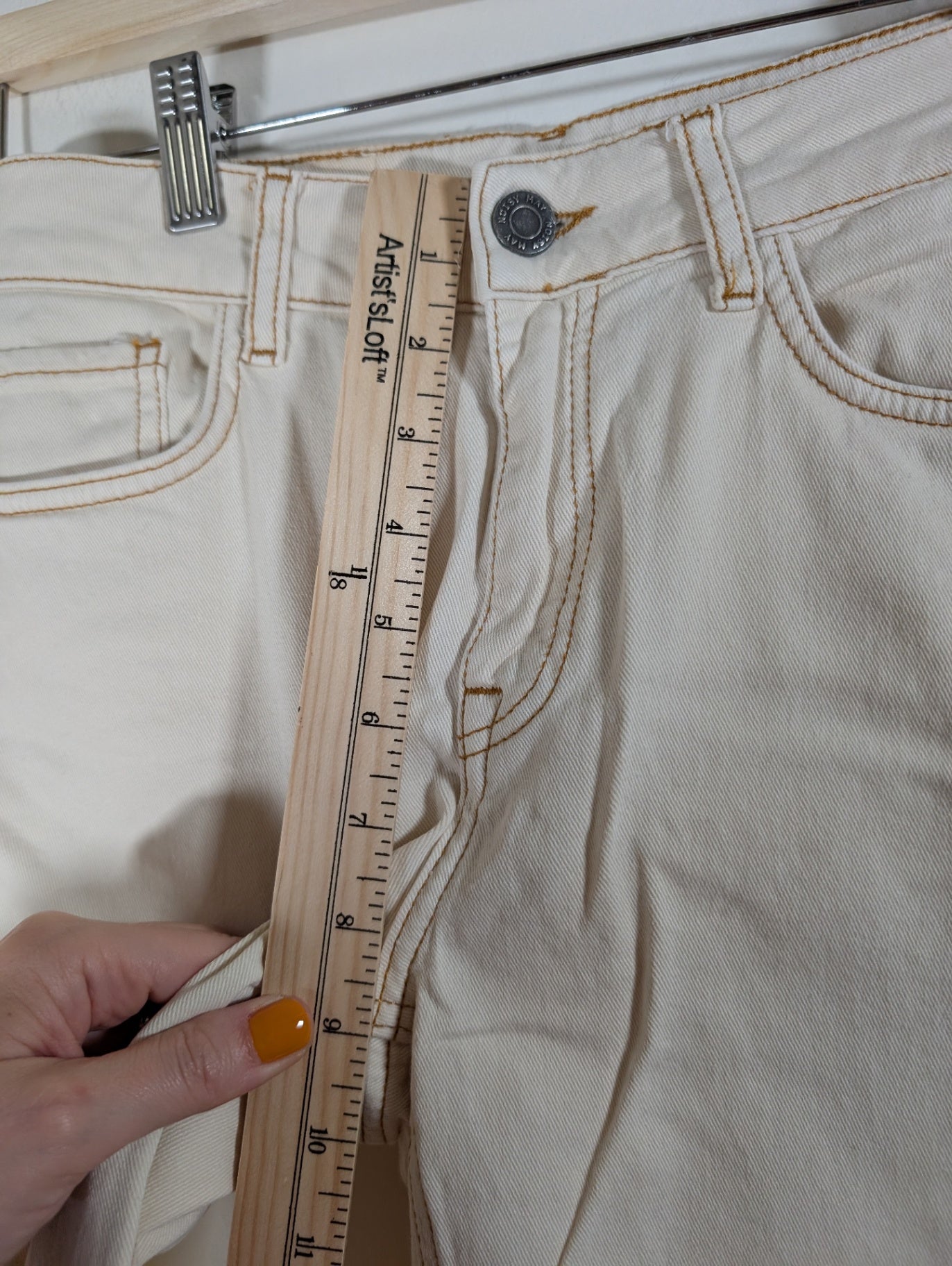 Noisy May off-white straight ankle jeans - SZ 26