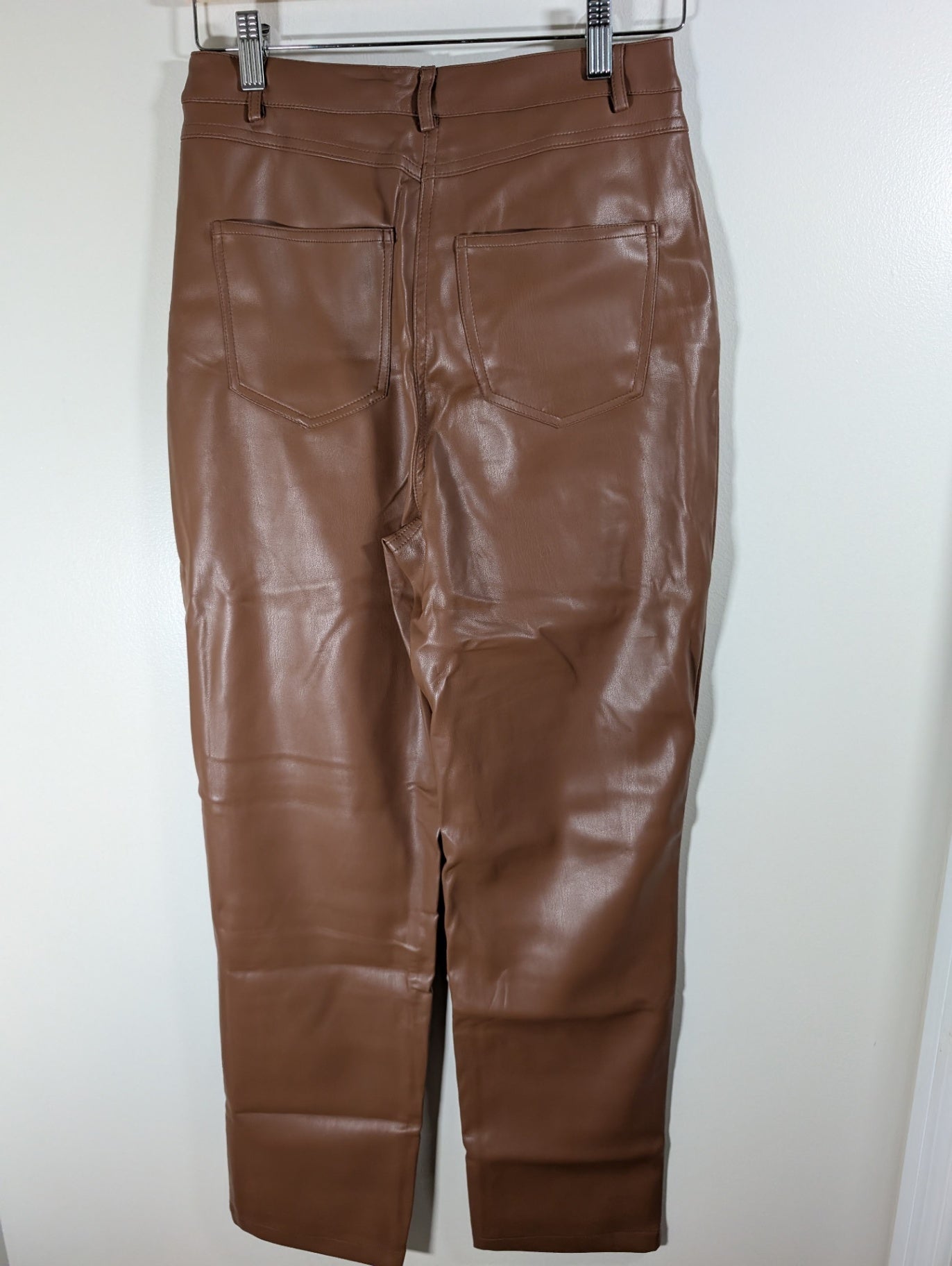 Ardene brown pleather pants- 3