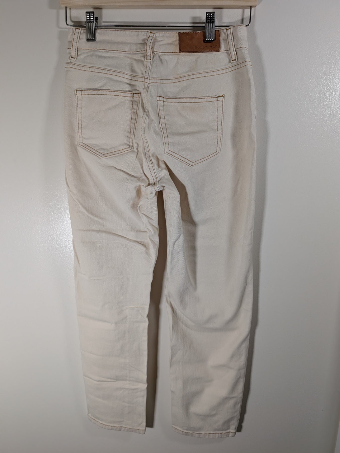 Noisy May off-white straight ankle jeans - SZ 26