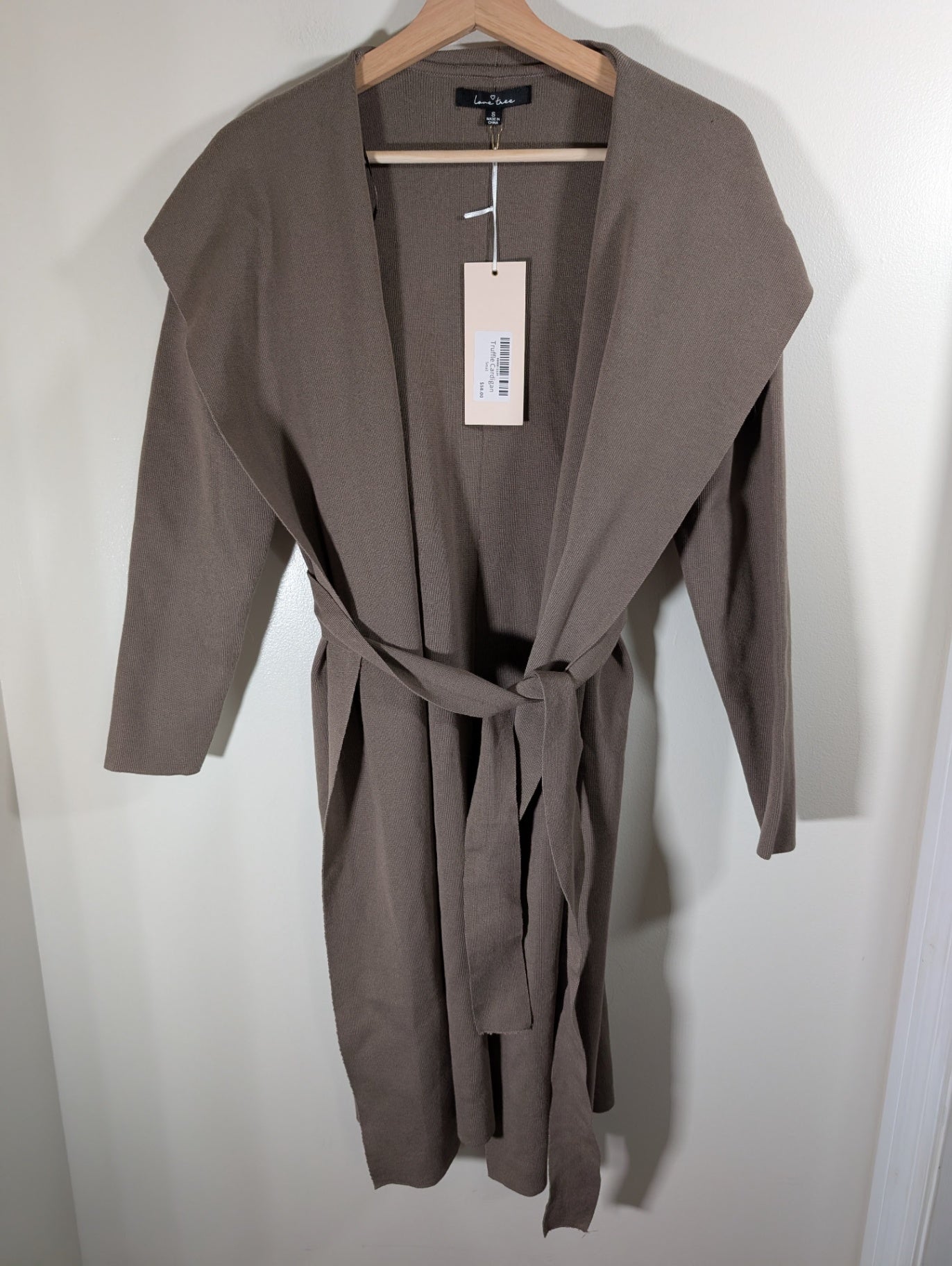 Love tree truffle cardigan - Small