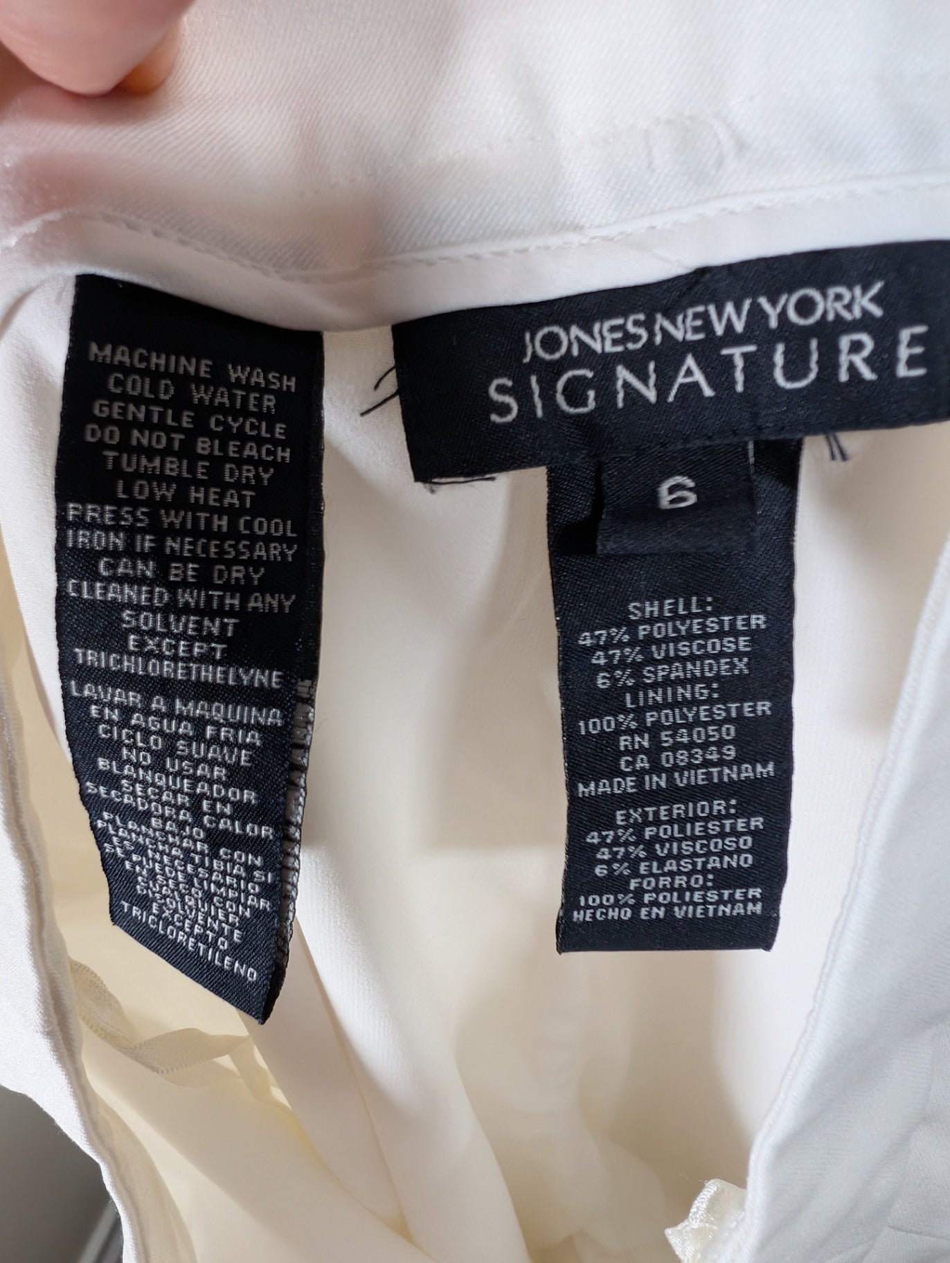 Jones New York white trousers - SZ 6
