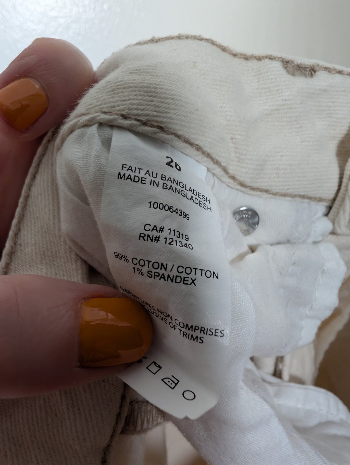 Dynamite off-white jeans - SZ 26