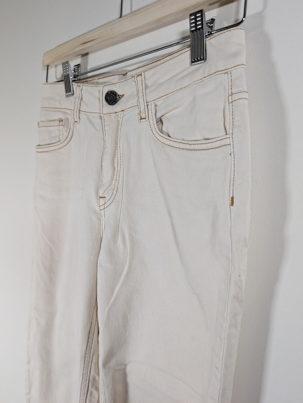 Noisy May off-white straight ankle jeans - SZ 26