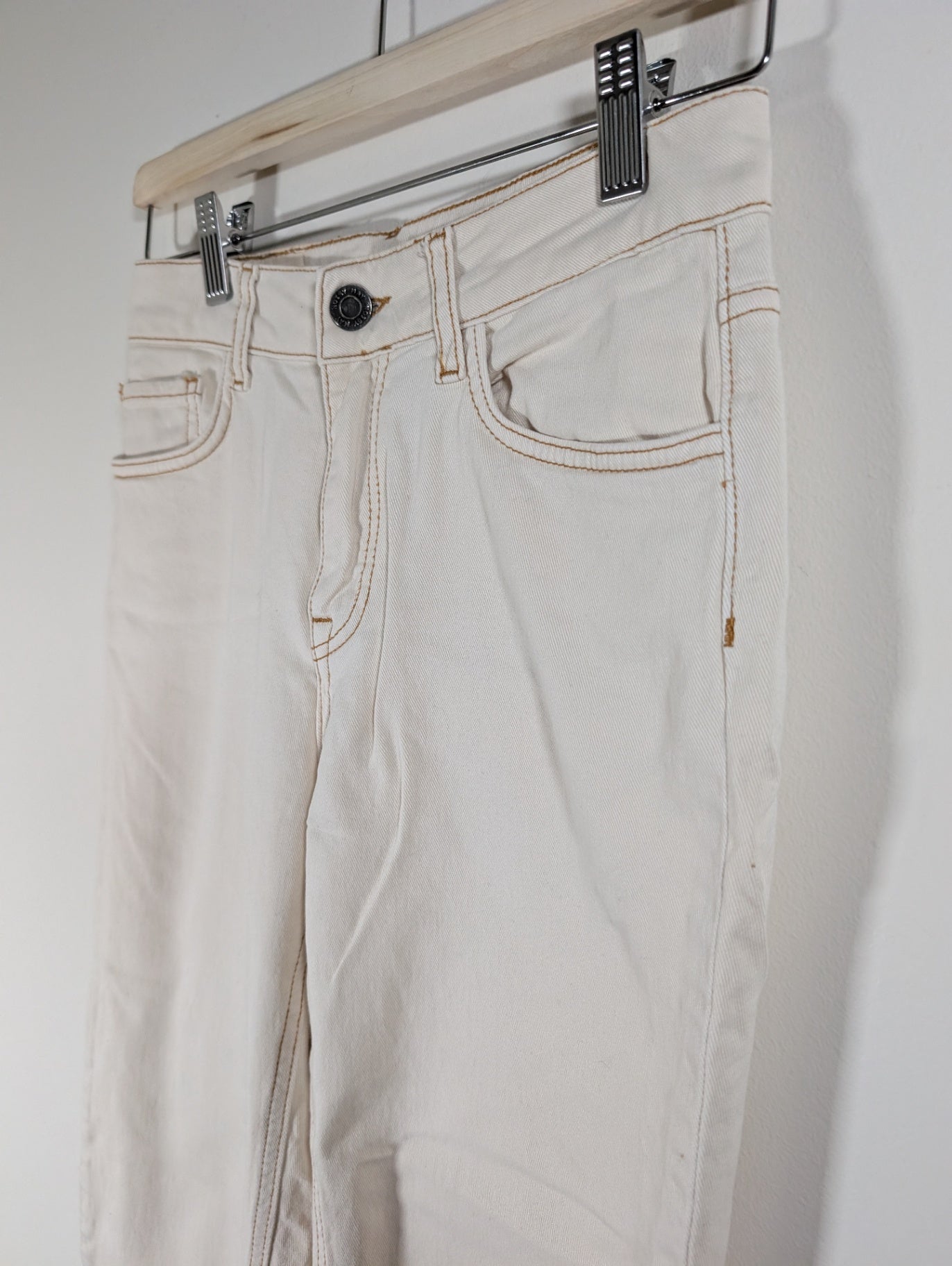 Noisy May off-white straight ankle jeans - SZ 26