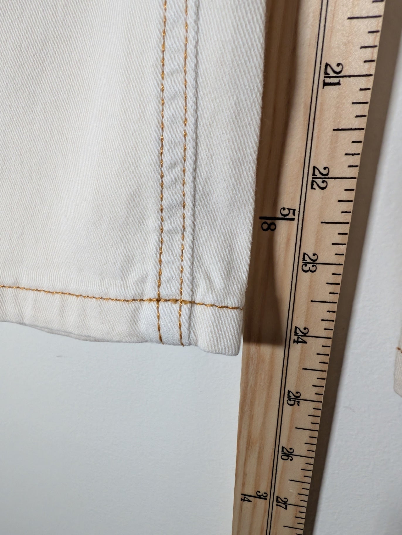 Noisy May off-white straight ankle jeans - SZ 26