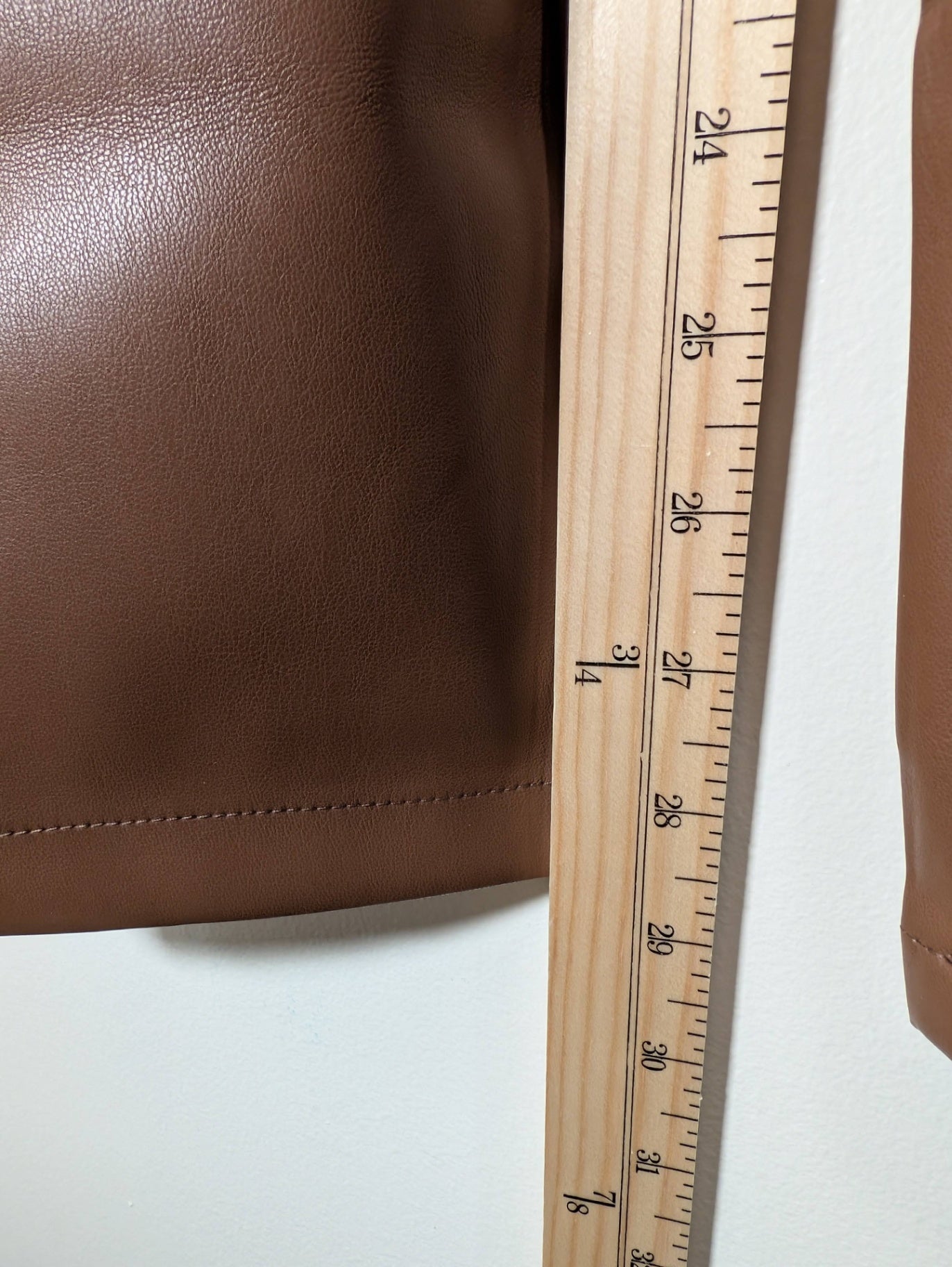 Ardene brown pleather pants- 3
