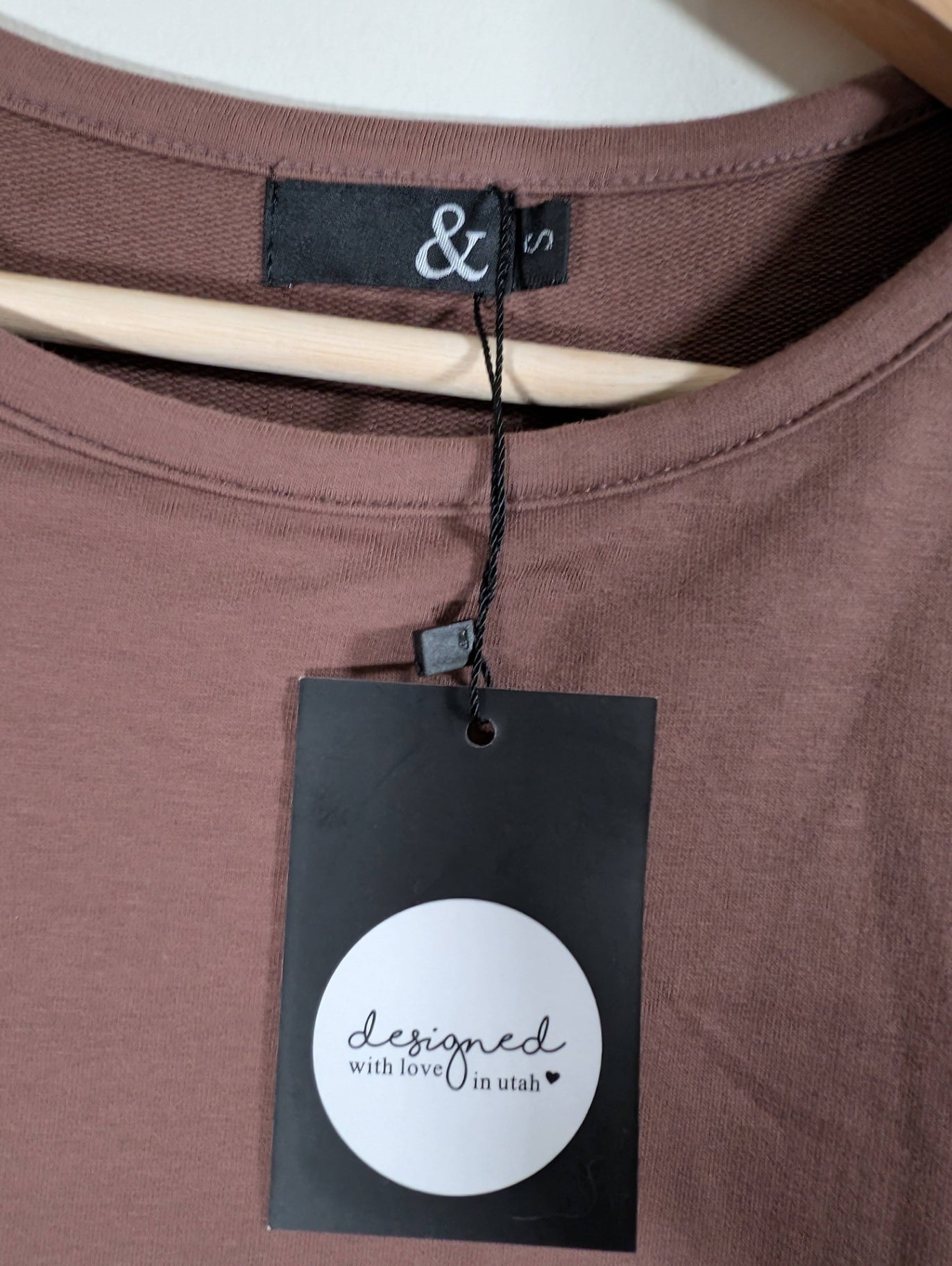 Ampersand Avenue brown ruched dress- Small