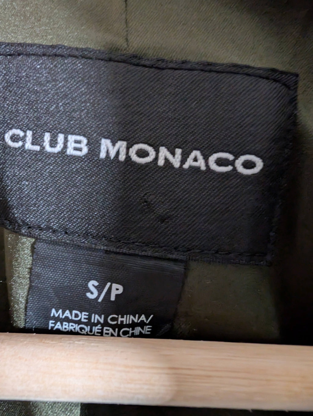 CLUB MONACO green jacket - Small