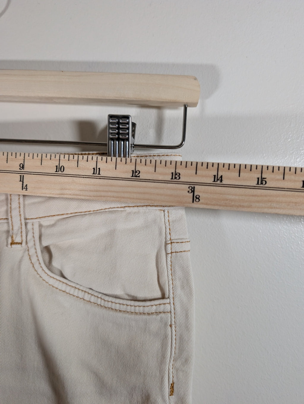 Noisy May off-white straight ankle jeans - SZ 26