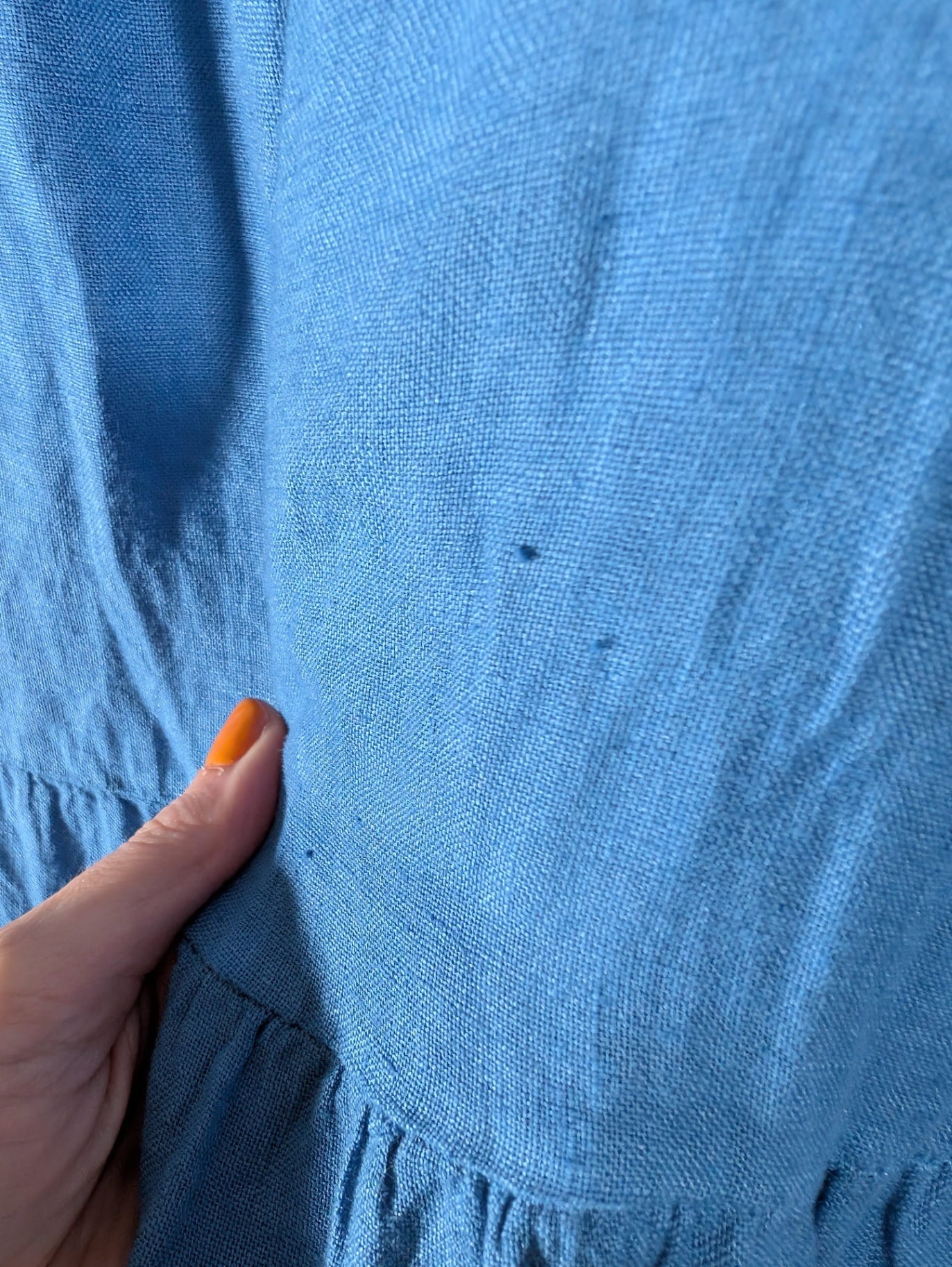 Terzo Millennio linen blue dress- Large