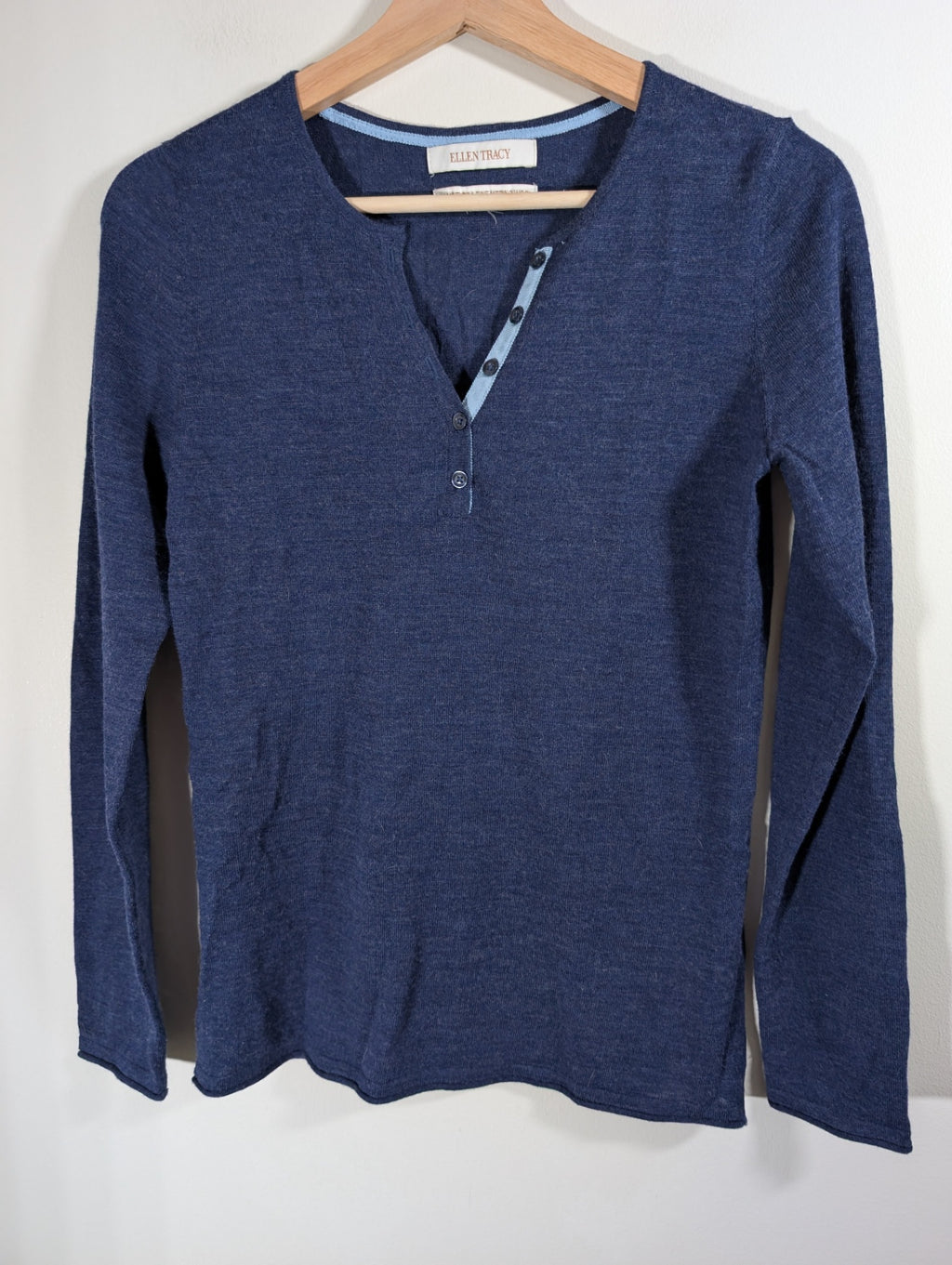Ellen Tracy merino wool long-sleeve - appears small