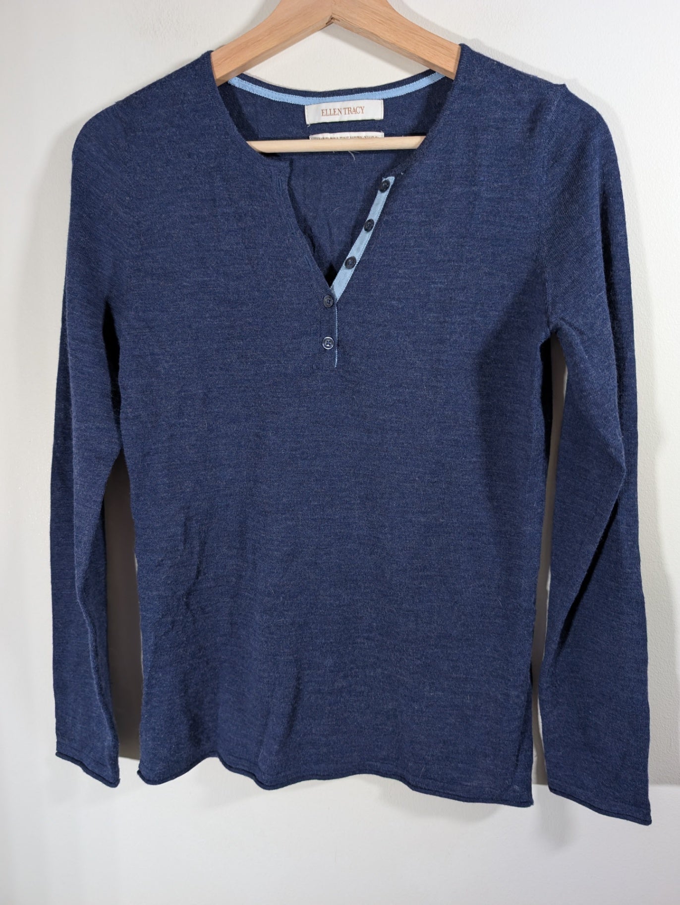 Ellen Tracy merino wool long-sleeve - appears small