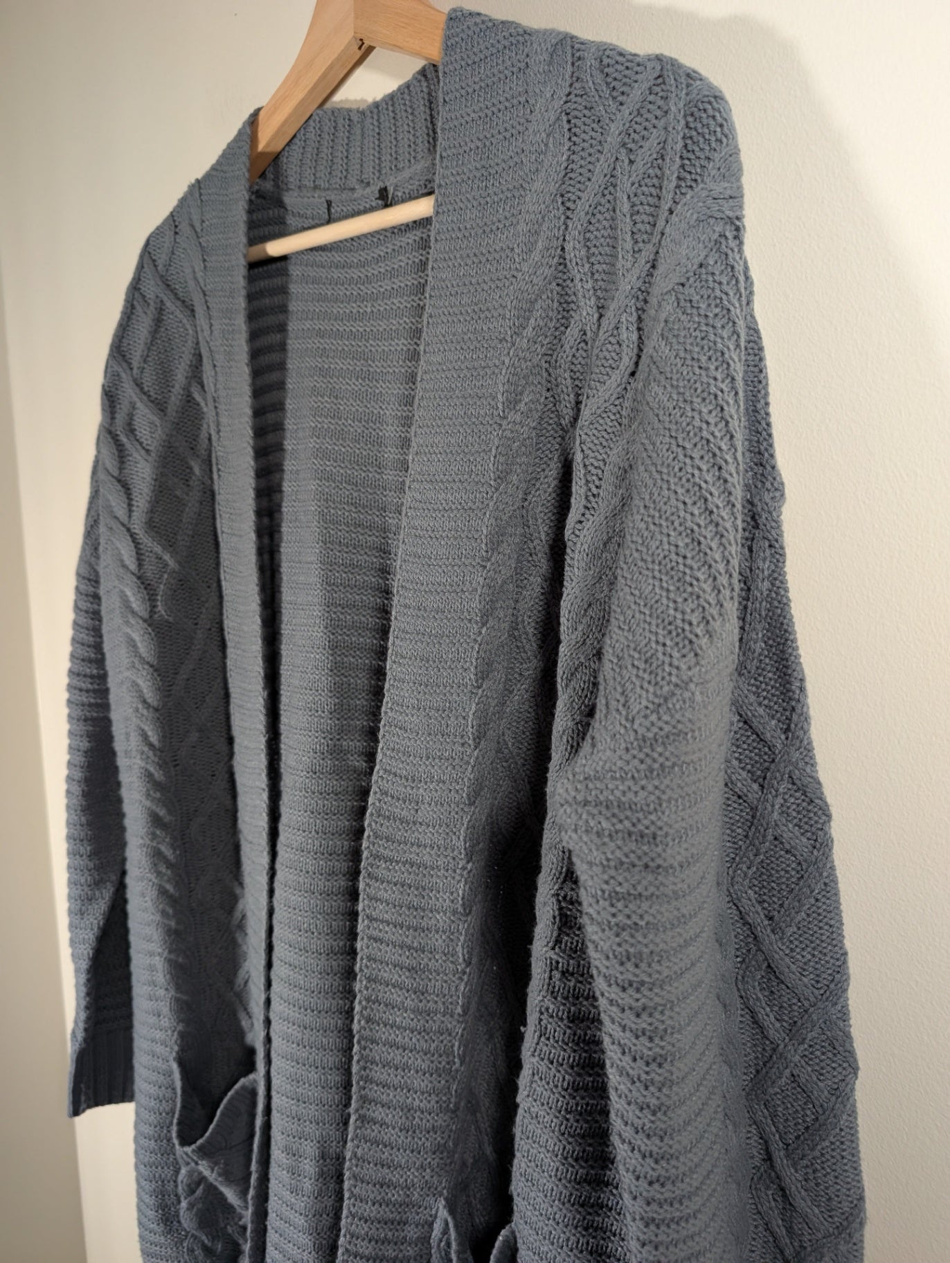 No label blue long cardigan  - XL