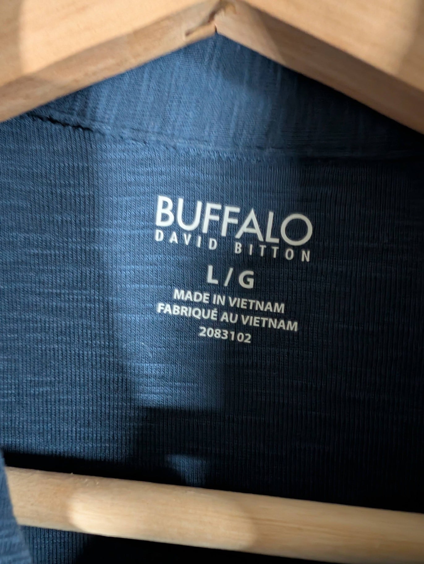 Buffalo blue tie-front blouse - Large