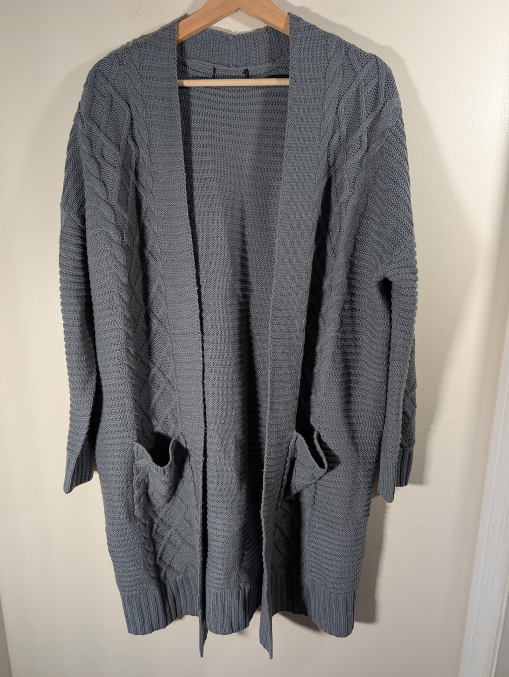 No label blue long cardigan  - XL