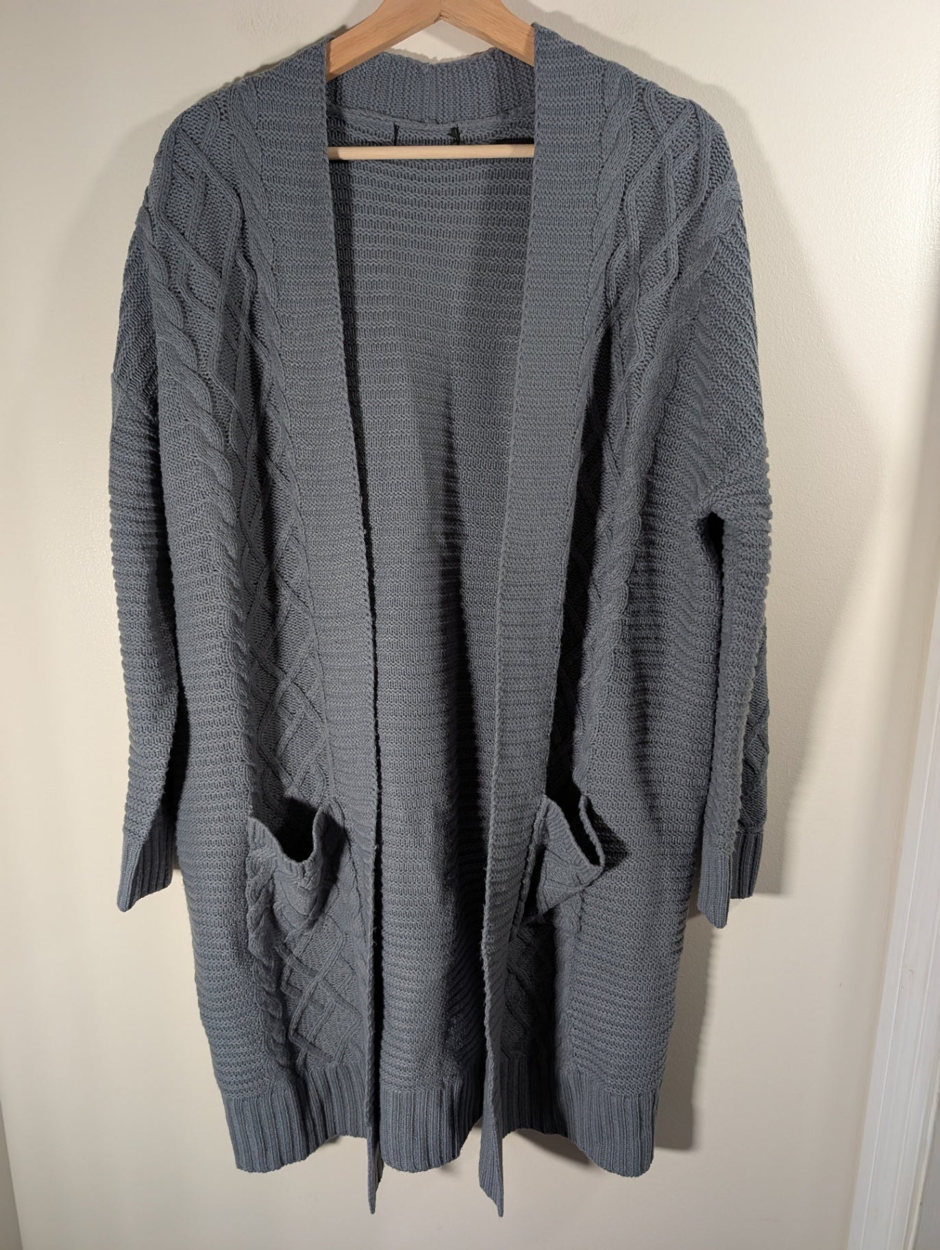 No label blue long cardigan  - XL