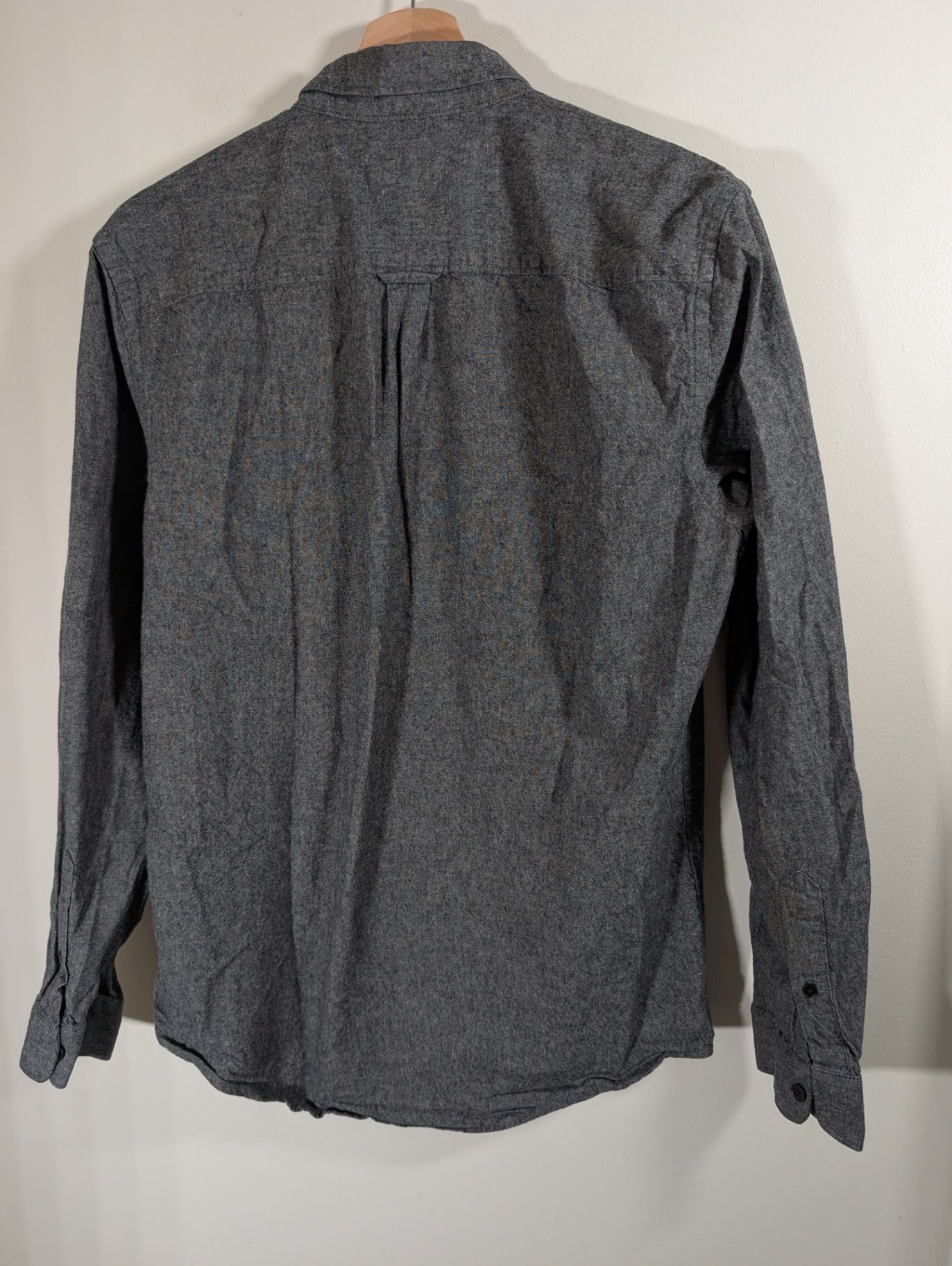 Frank + Oak grey button up- Medium