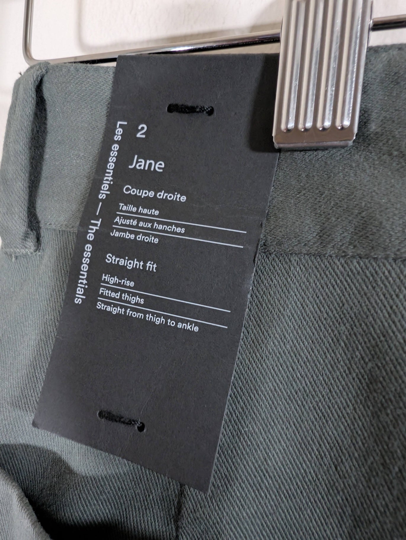 Frank + Oak Jane Straight Fit - SZ 2