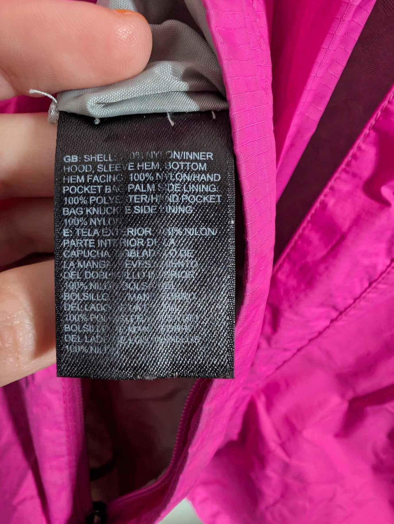 The North Face pink light jacket - XL