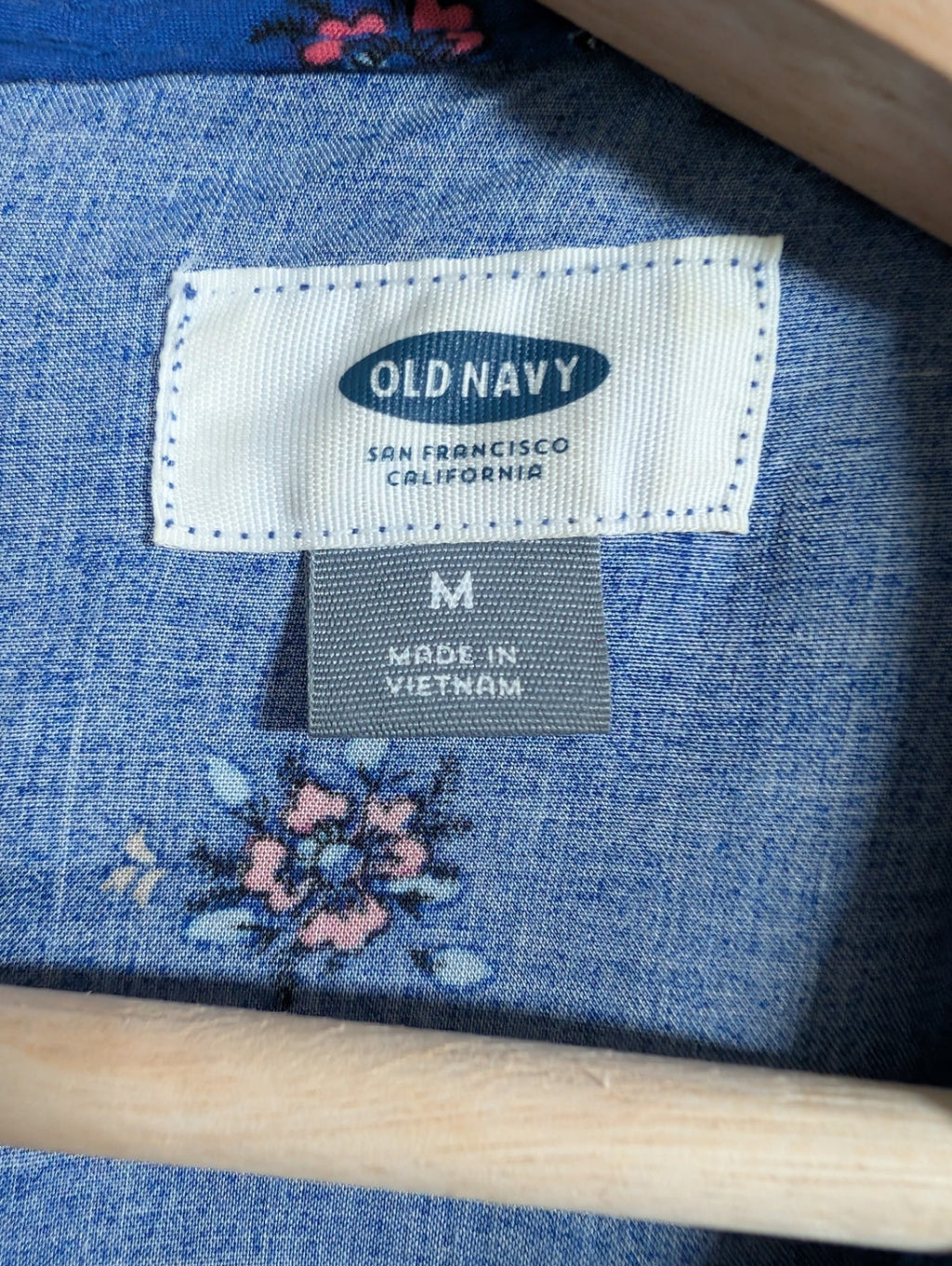 Old Navy blue floral dress - Medium