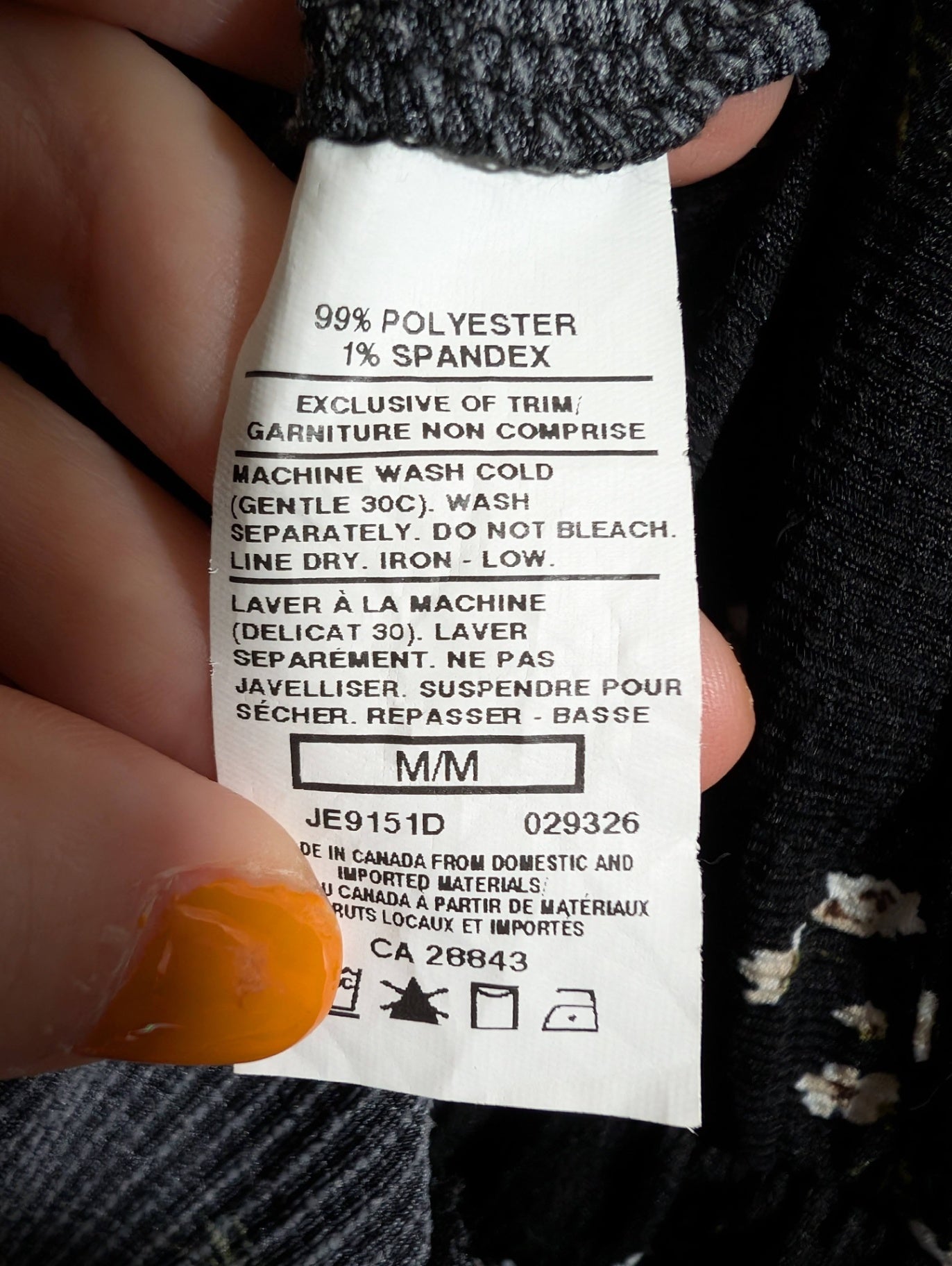 eclipse black floral dress - Medium