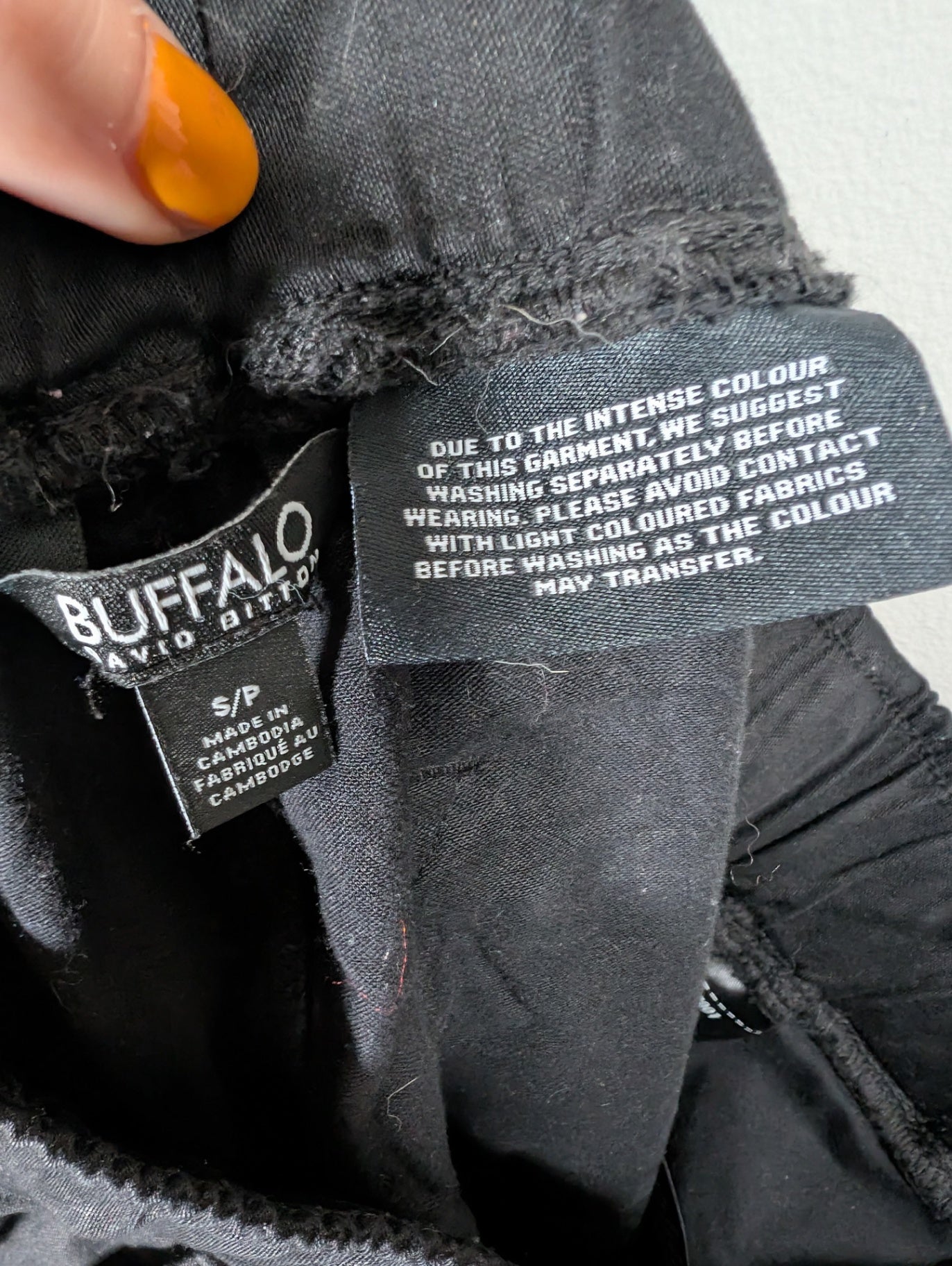 Buffalo black joggers - Small