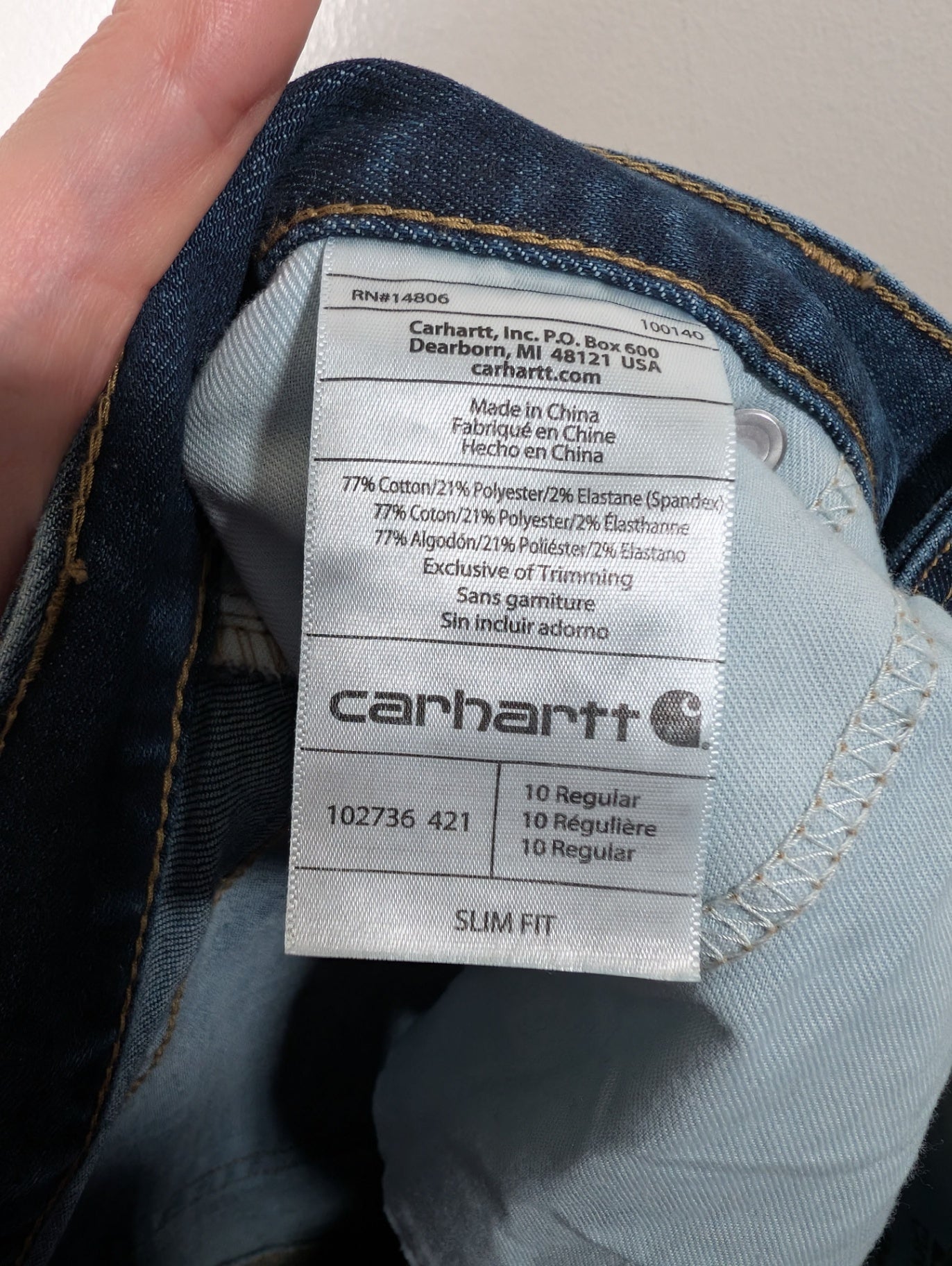 Carhartt slimfit bootcut jeans - SZ 10