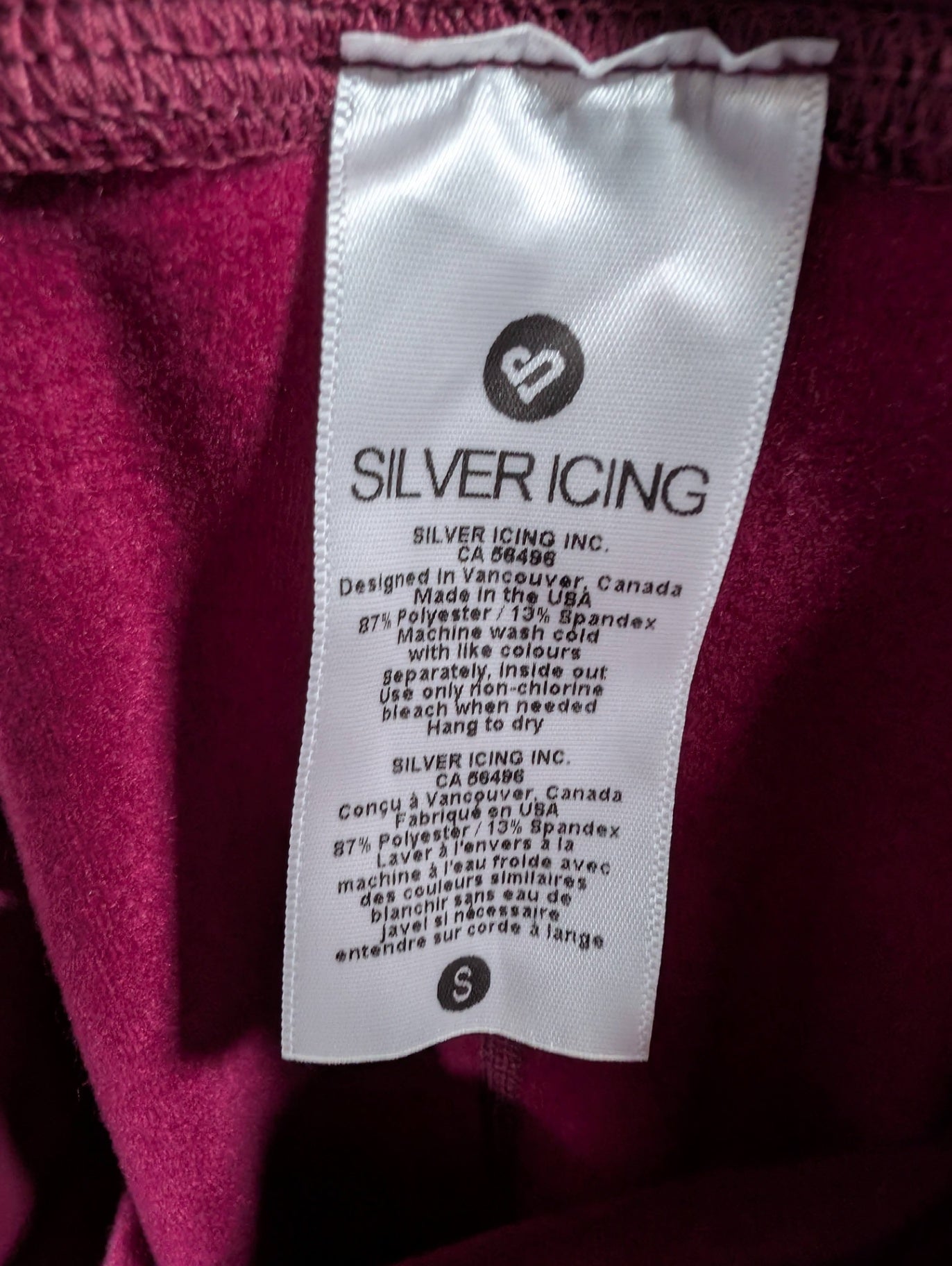 NWT Silver Icing altitude fleece lined leggings - Small