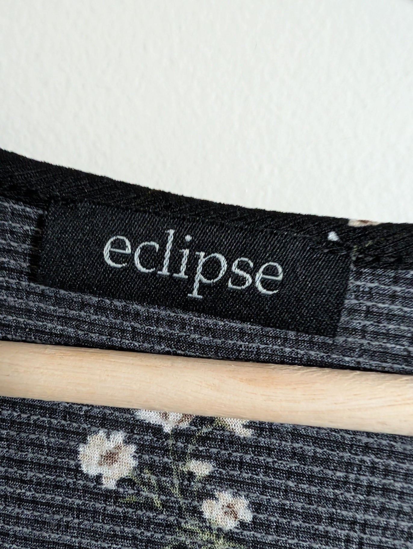 eclipse black floral dress - Medium