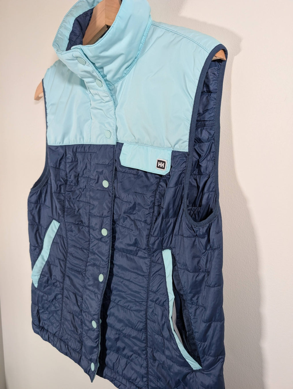 Helly Hansen blue puffer vest- Large