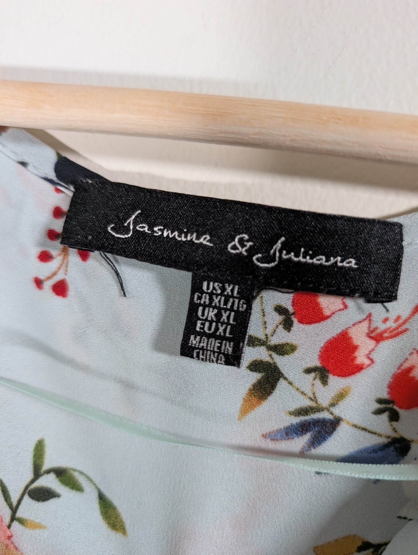 Jasmine & Juliana blue floral blouse - XL