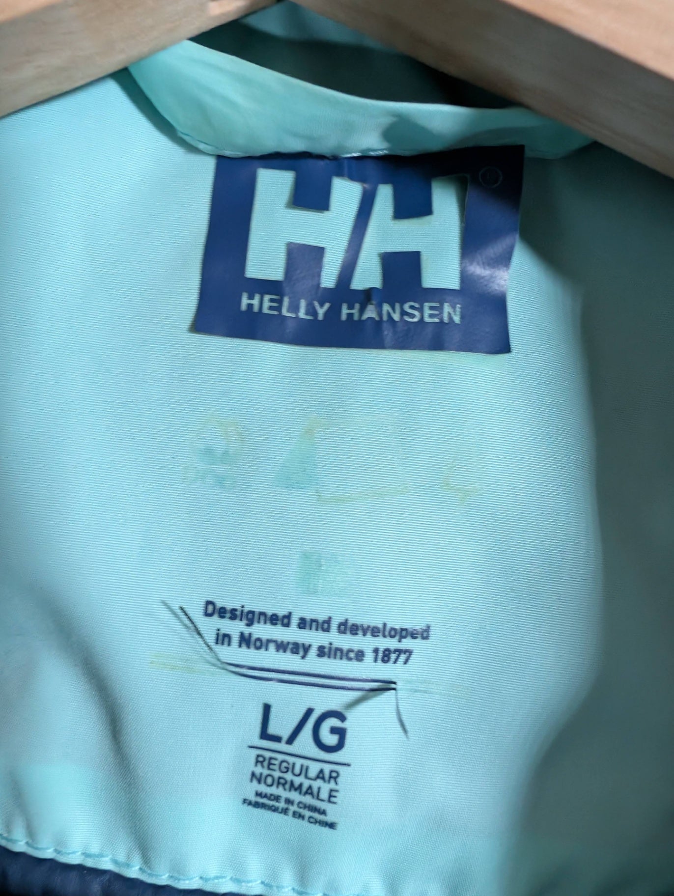 Helly Hansen blue puffer vest- Large